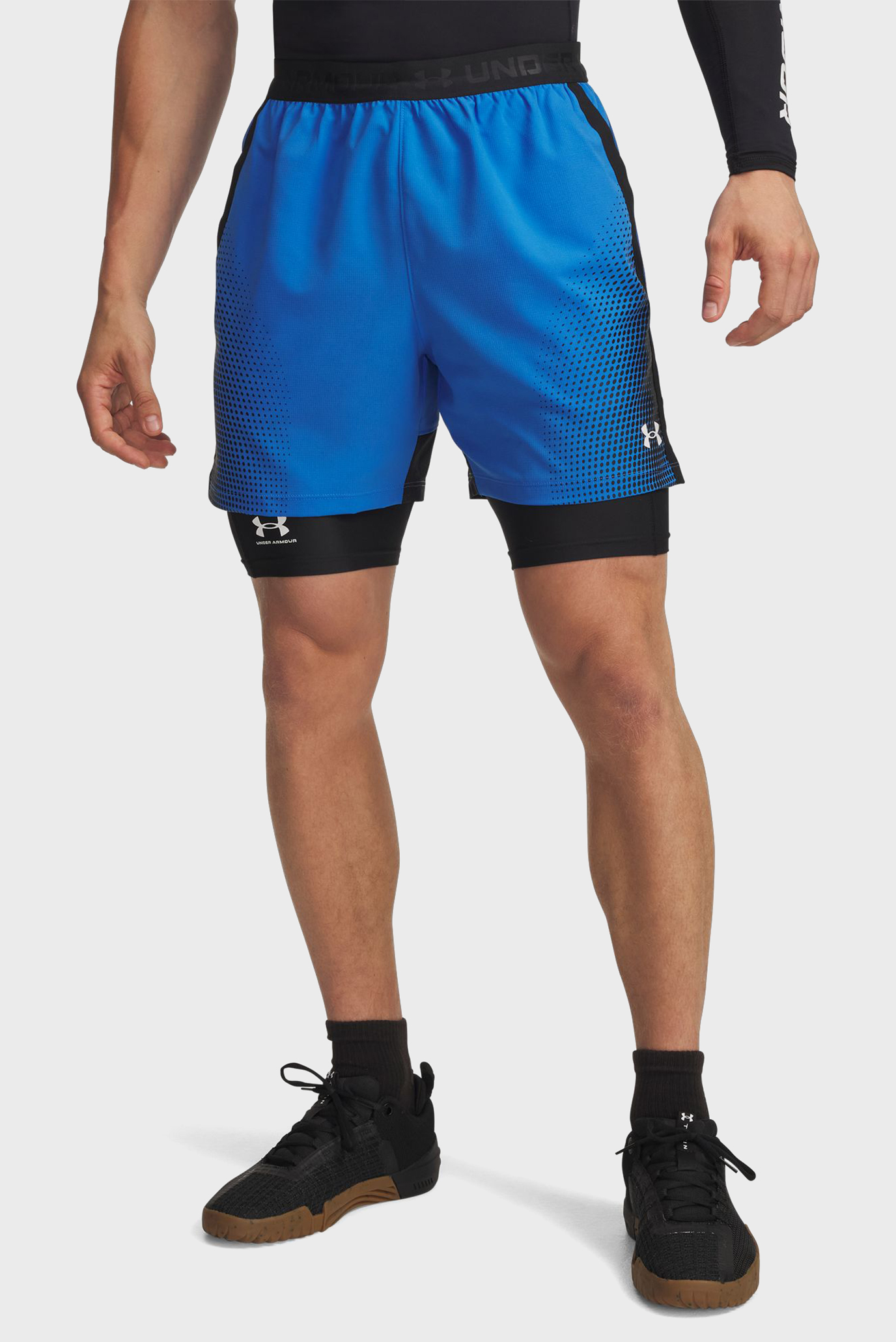 Мужские голубые шорты Vanish Wordmark Short Голубой S Under Armour 6007632-402 Мужские голубые шорты Vanish Wordmark Short Голубой S Under Armour 6007632-402
