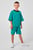 Детский зеленый комплект одежды (свитшот, шорты)