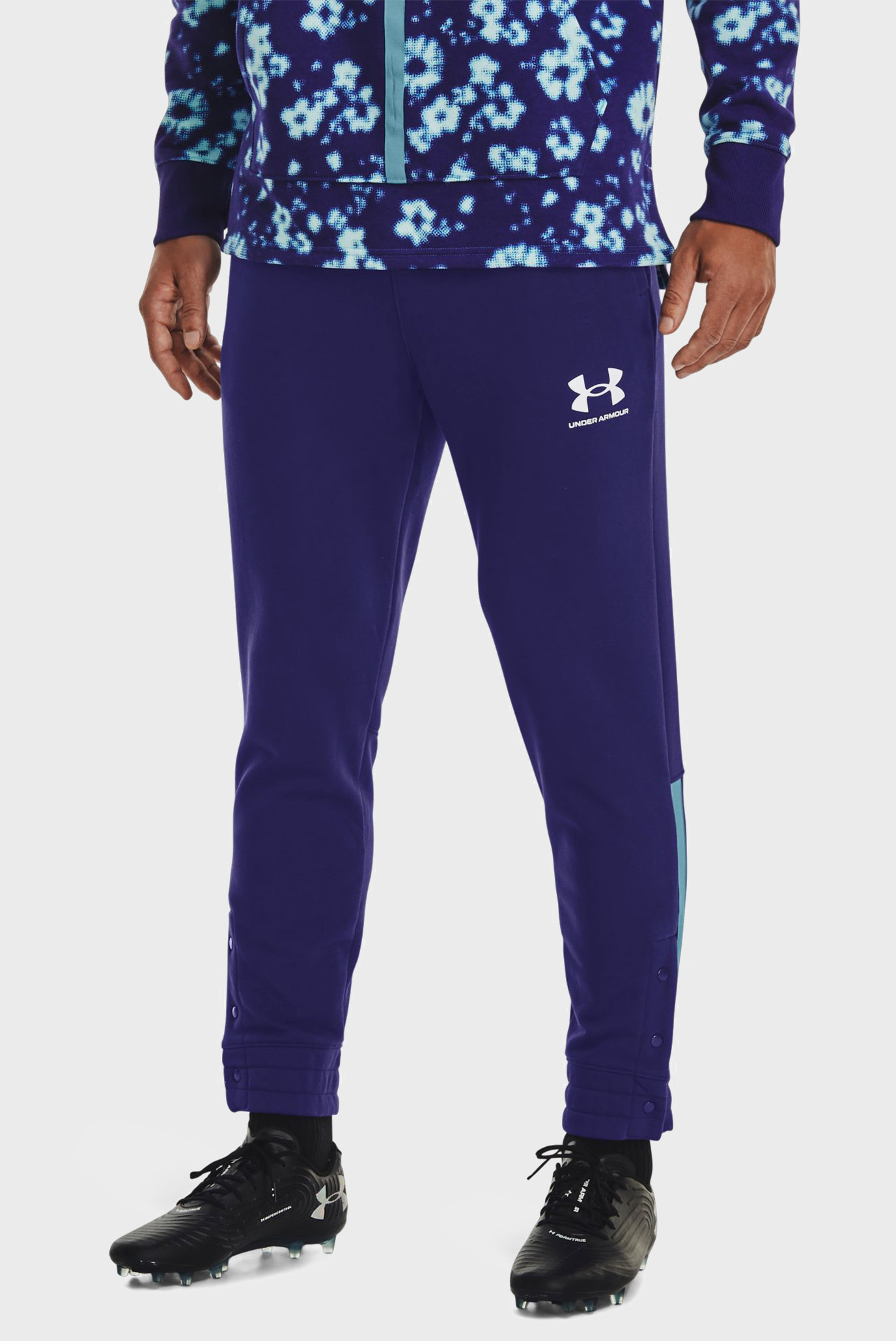 Мужские темно-синие спортивные брюки UA Accelerate Jogger 1