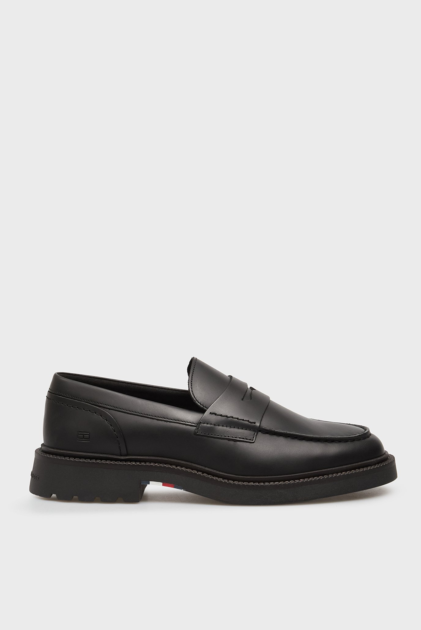 Мужские черные кожаные лоферы COMFORT Черный 45 Tommy Hilfiger FM0FM05698 Мужские черные кожаные лоферы COMFORT Черный 45 Tommy Hilfiger FM0FM05698