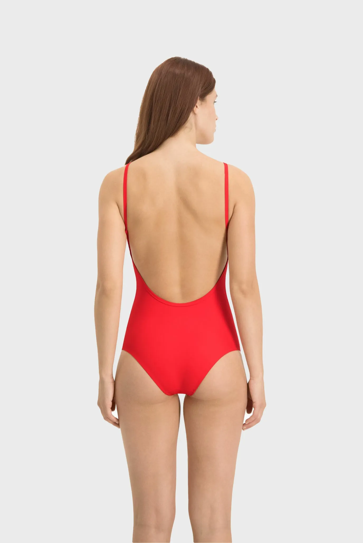 Жіночий червоний купальник Swim Women’s V-Neck Cross-back Swimsuit 4