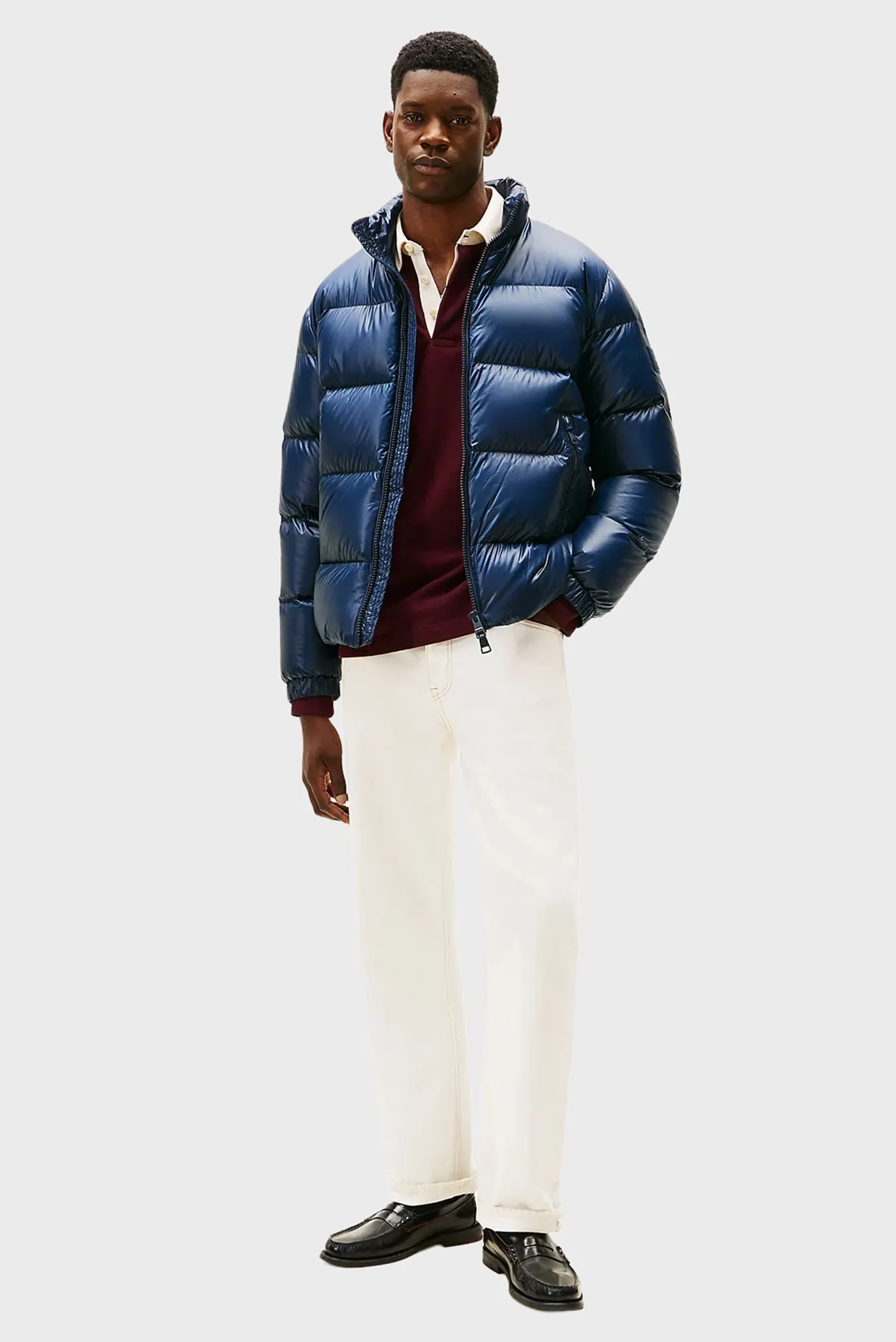 Мужской темно-синий пуховик SHINY 2