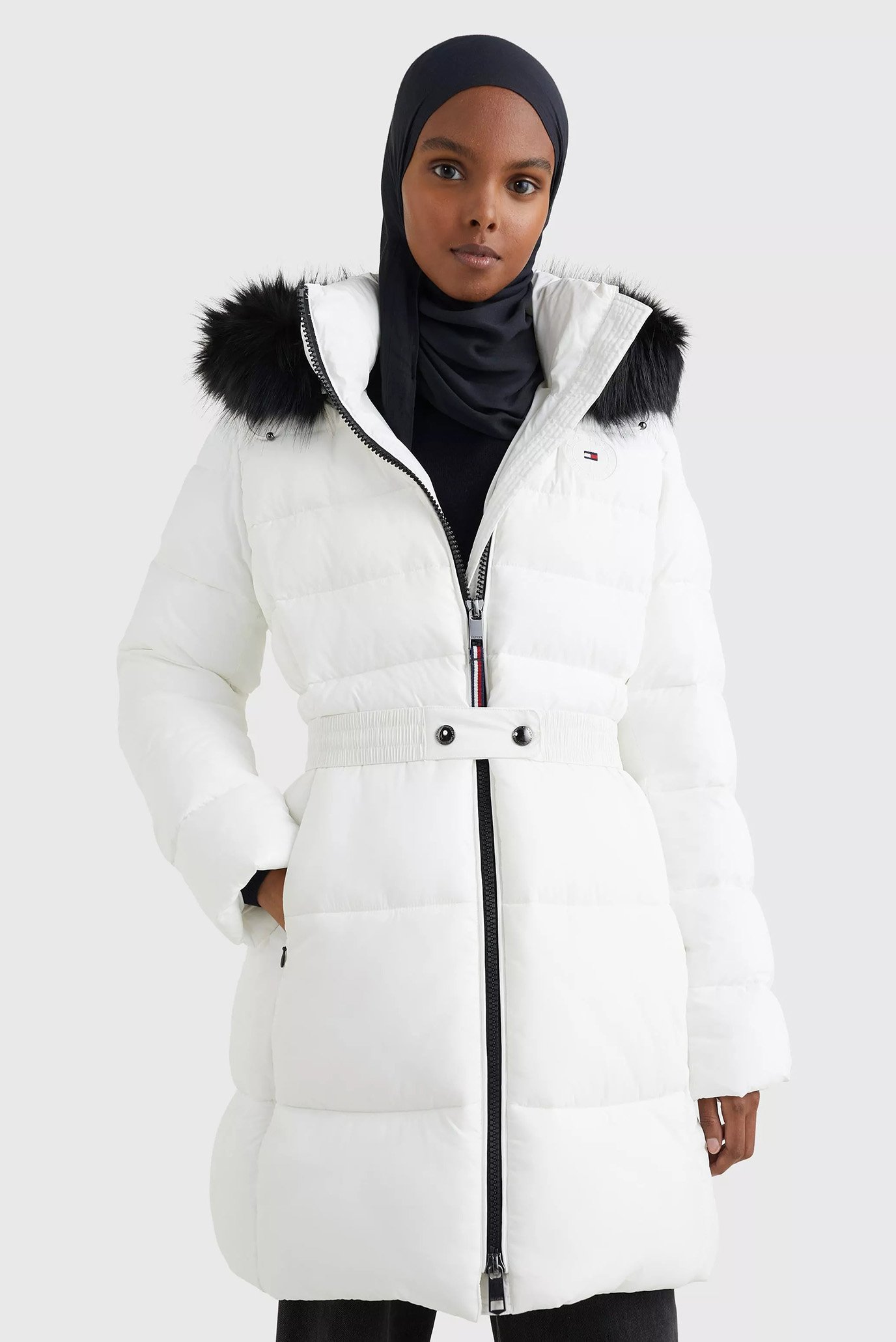 Жіноча біла куртка SORONA PADDED BELTED COAT 1