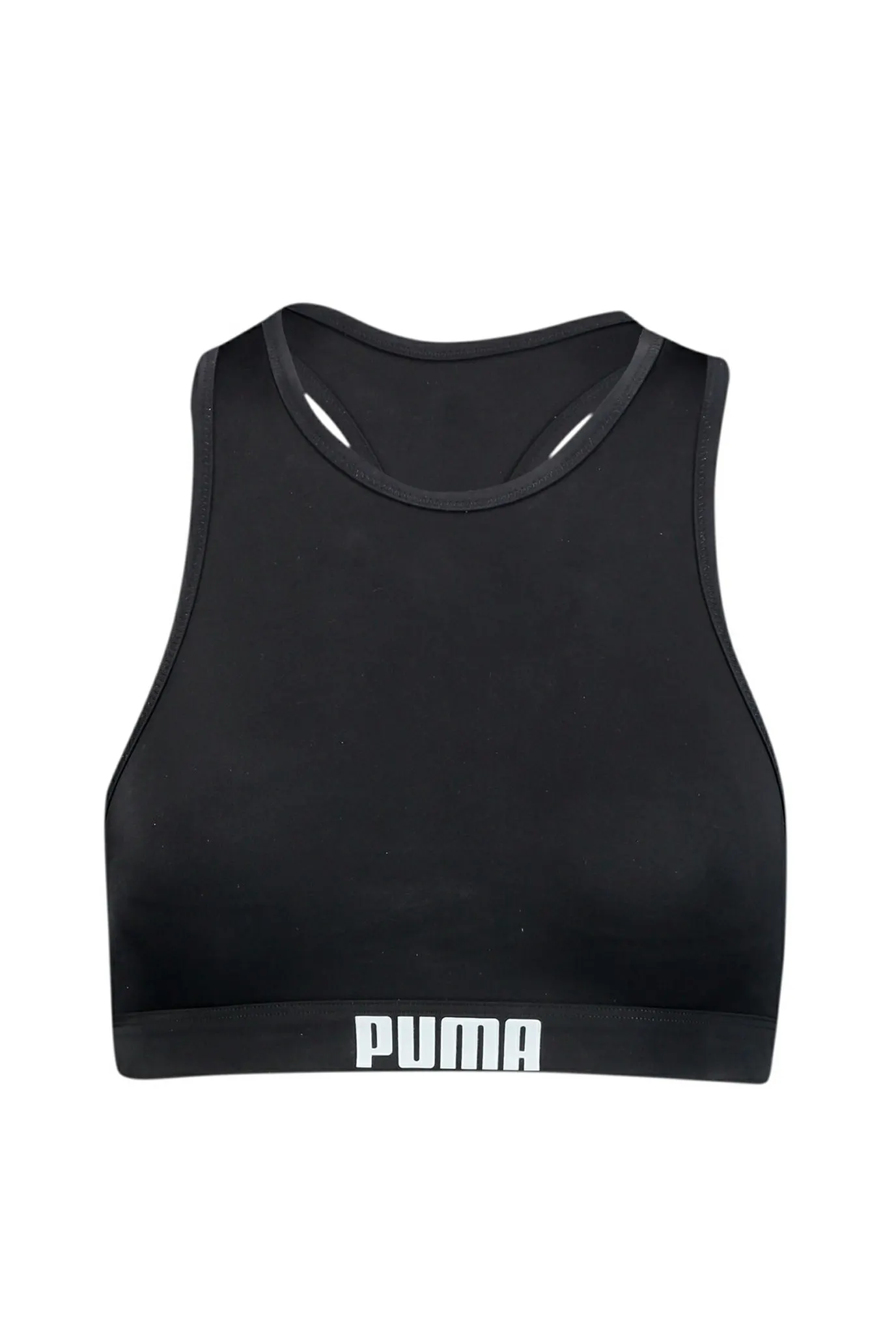 Женский черный топ от купальника PUMA Swim Women Racerback Swim Top 8
