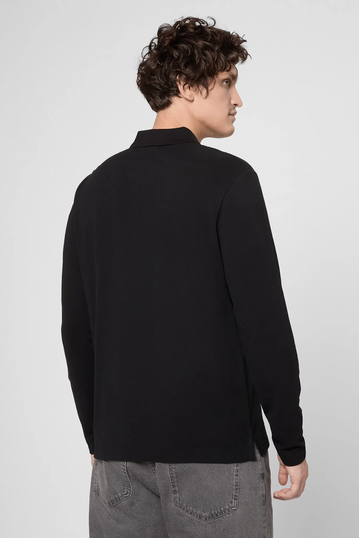 Чоловіче чорне поло 3