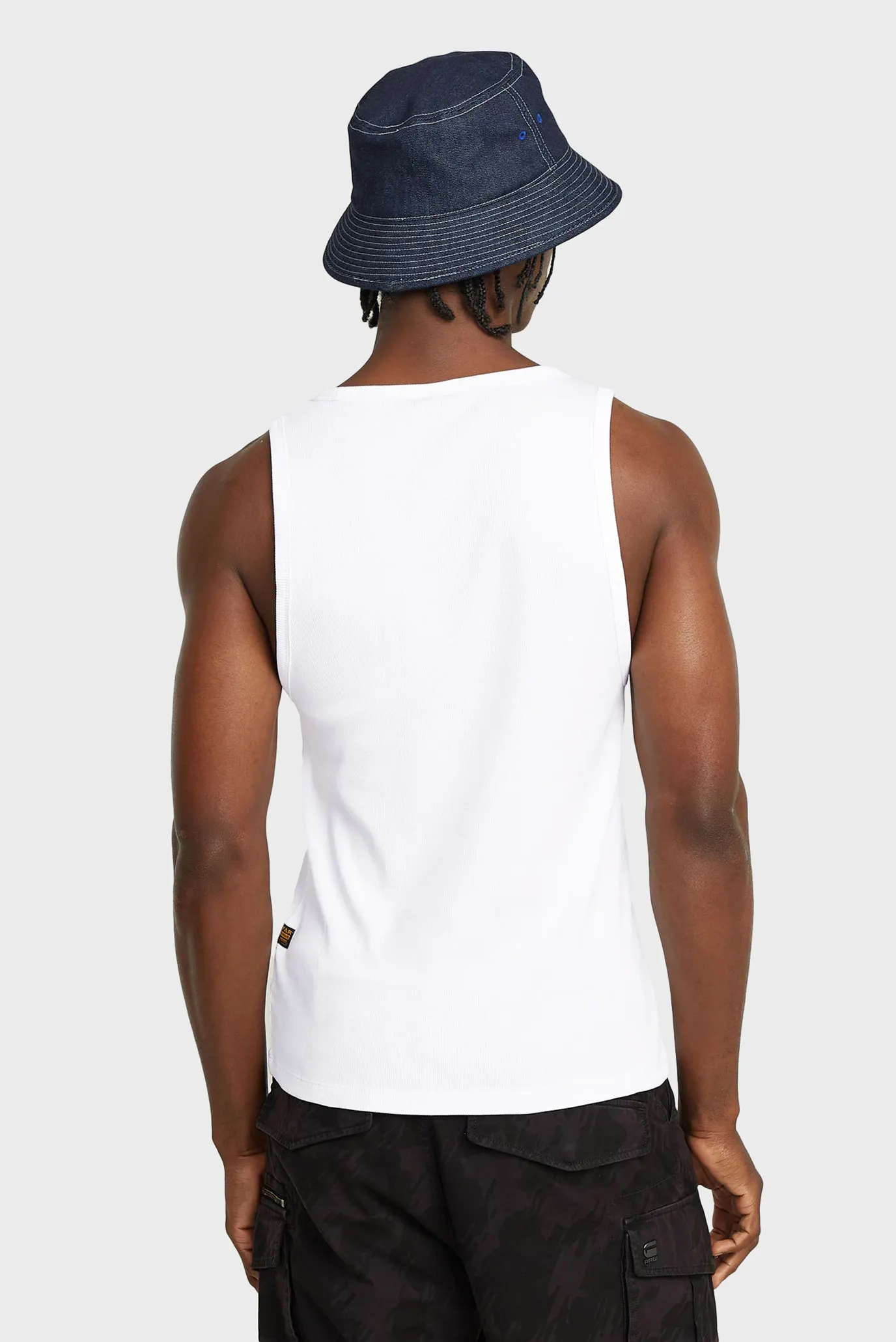 Чоловіча біла майка Rib 3