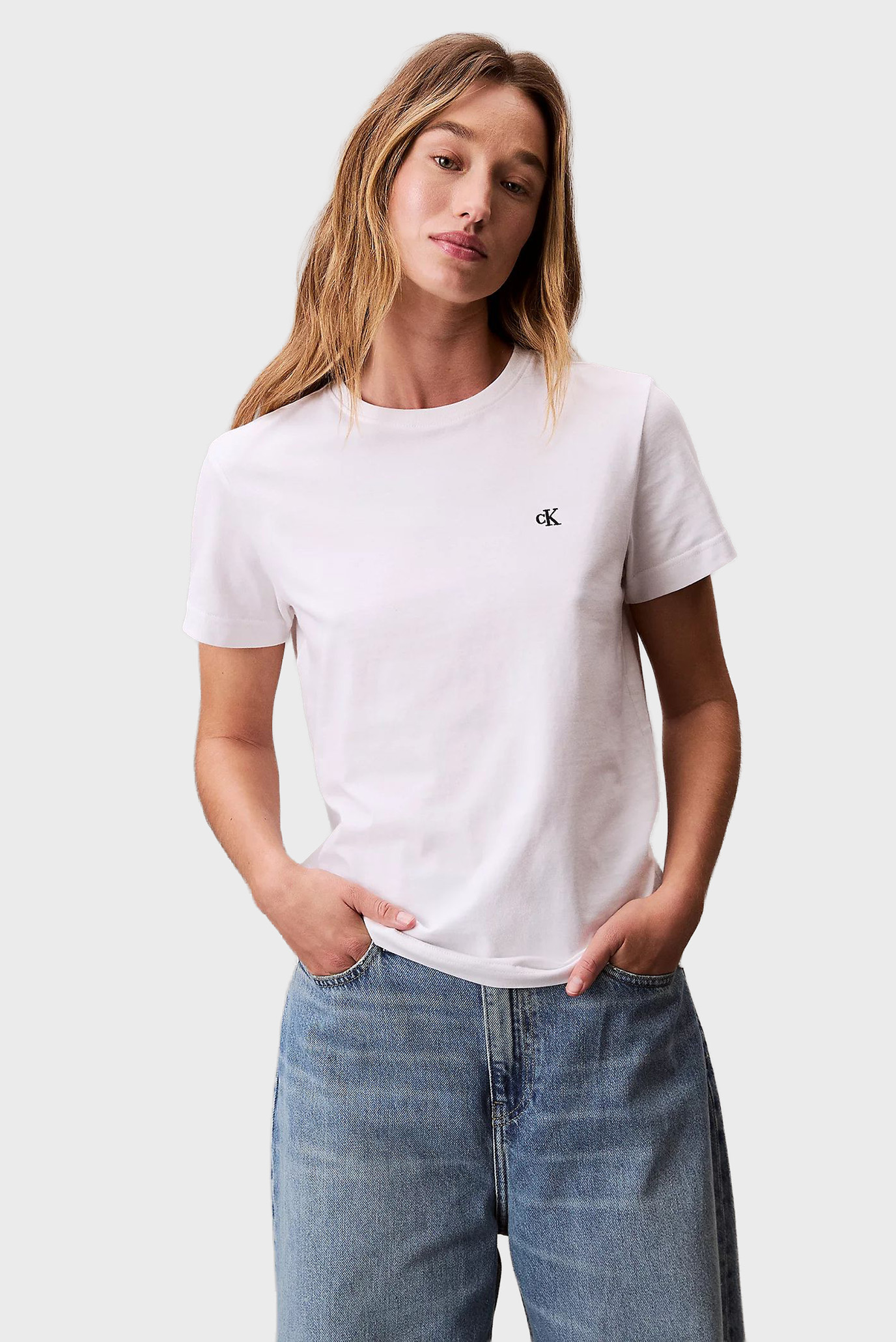 Женская белая футболка Archive Jersey Белый XXS Calvin Klein Jeans LV047B224G Женская белая футболка Archive Jersey Белый XXS Calvin Klein Jeans LV047B224G