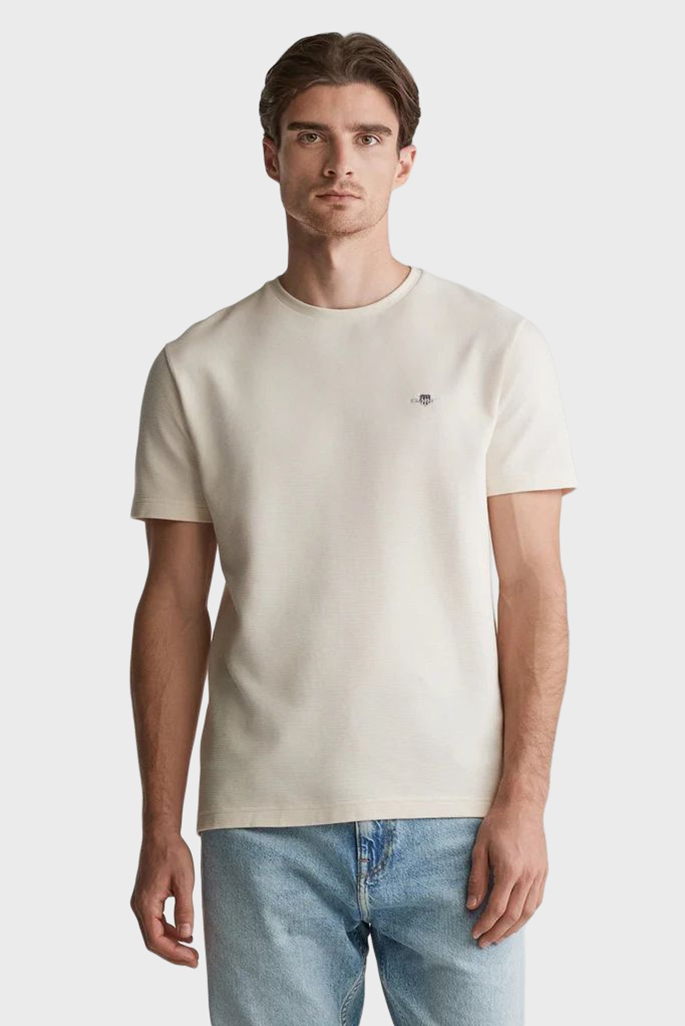 Мужская белая футболка TEXTURE SS T-SHIRT Белый XXL Gant 2003304 Мужская белая футболка TEXTURE SS T-SHIRT Белый XXL Gant 2003304