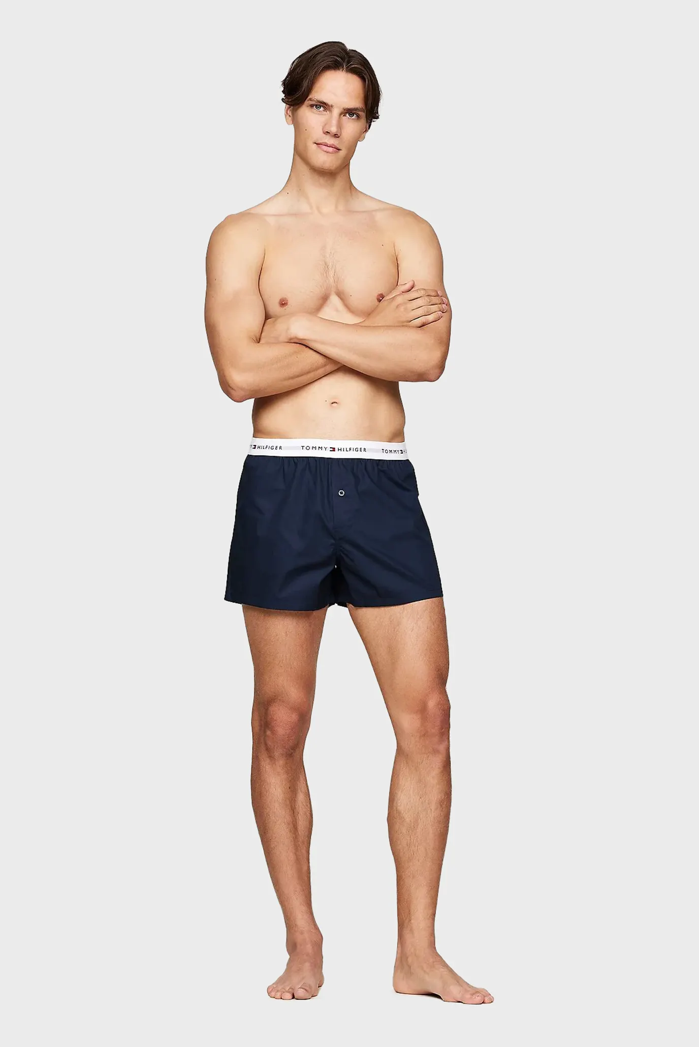 Мужские темно-синие трусы (2 шт) 2P WOVEN BOXER 4