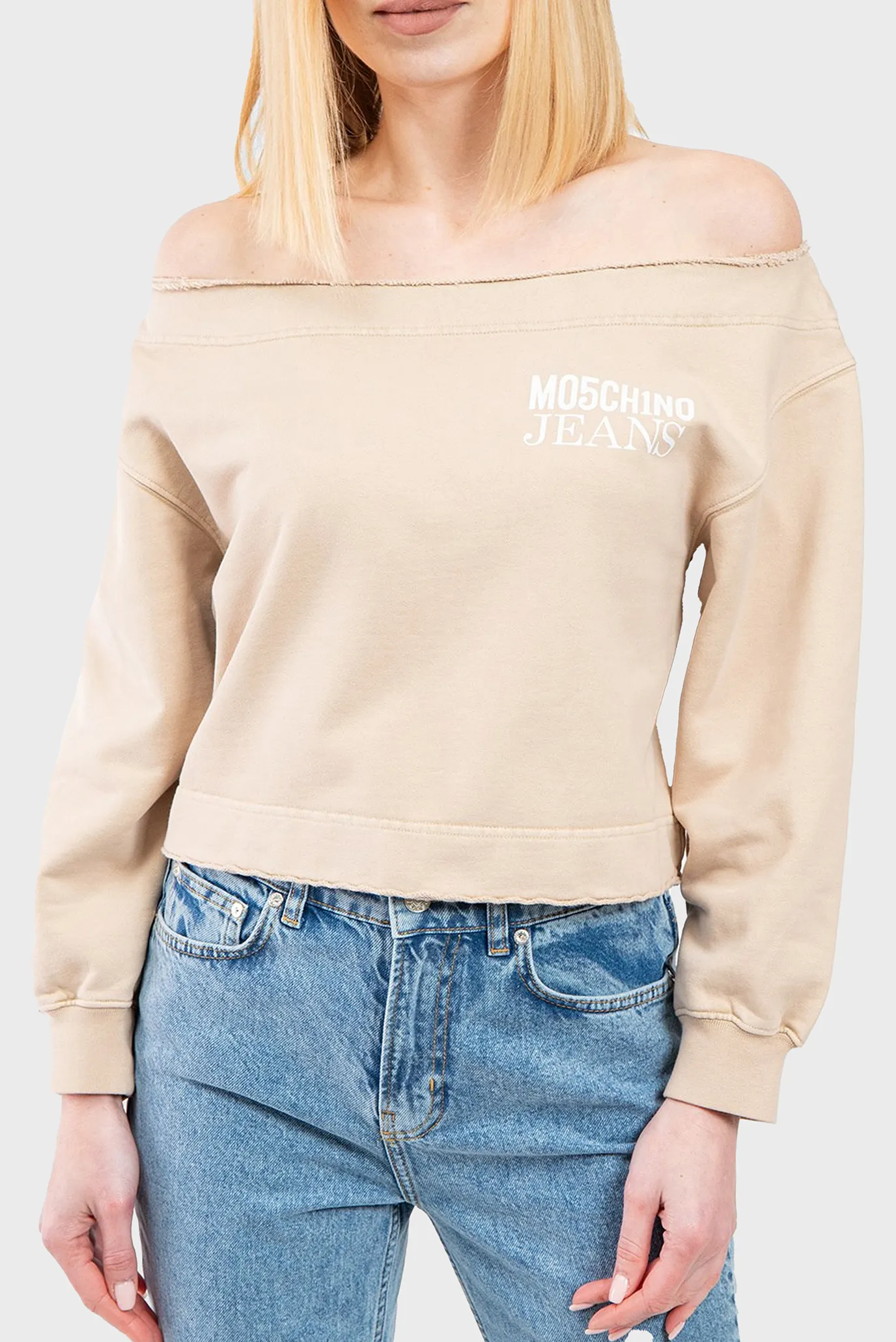 Женский бежевый свитшот 7