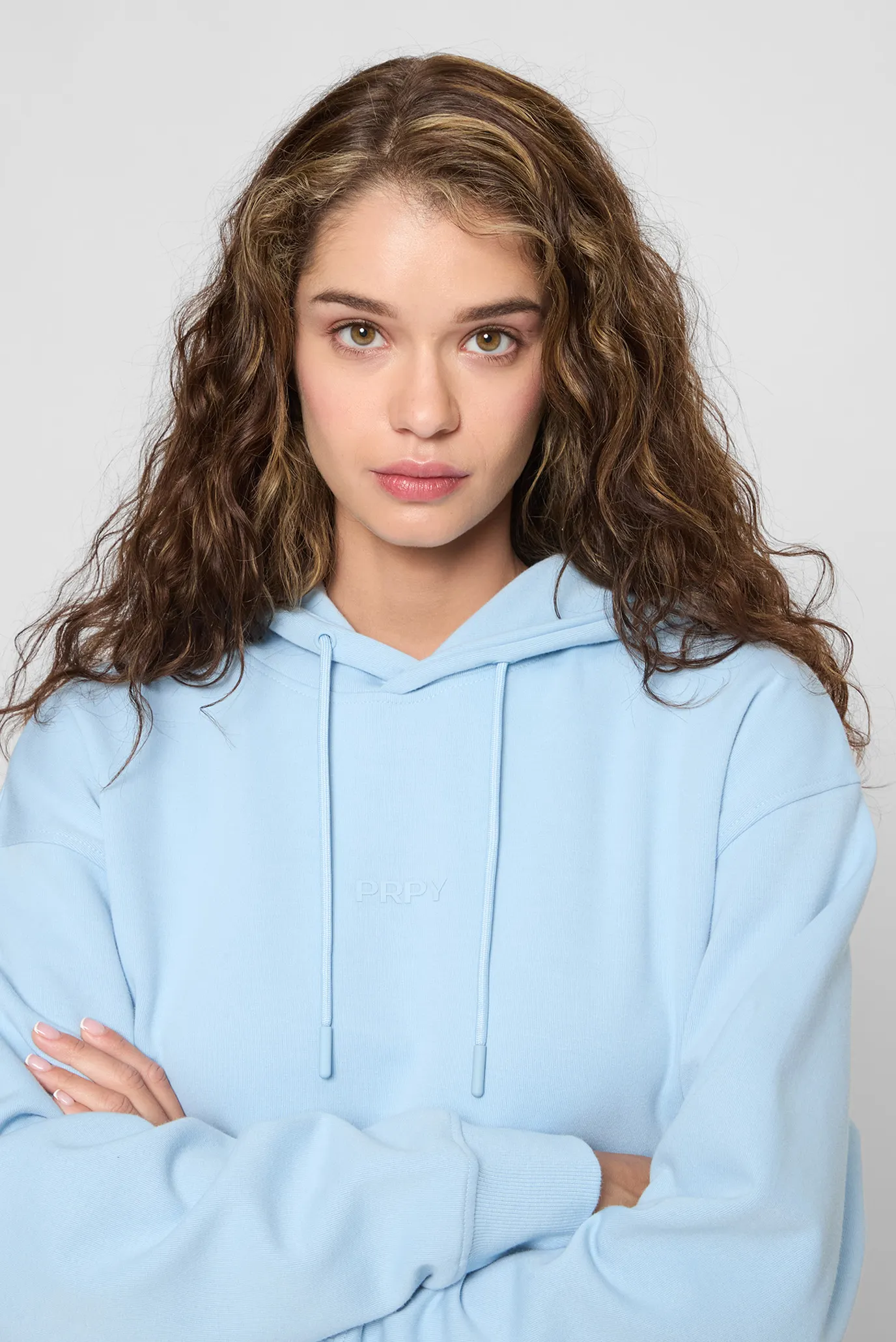 Женское голубое худи 2