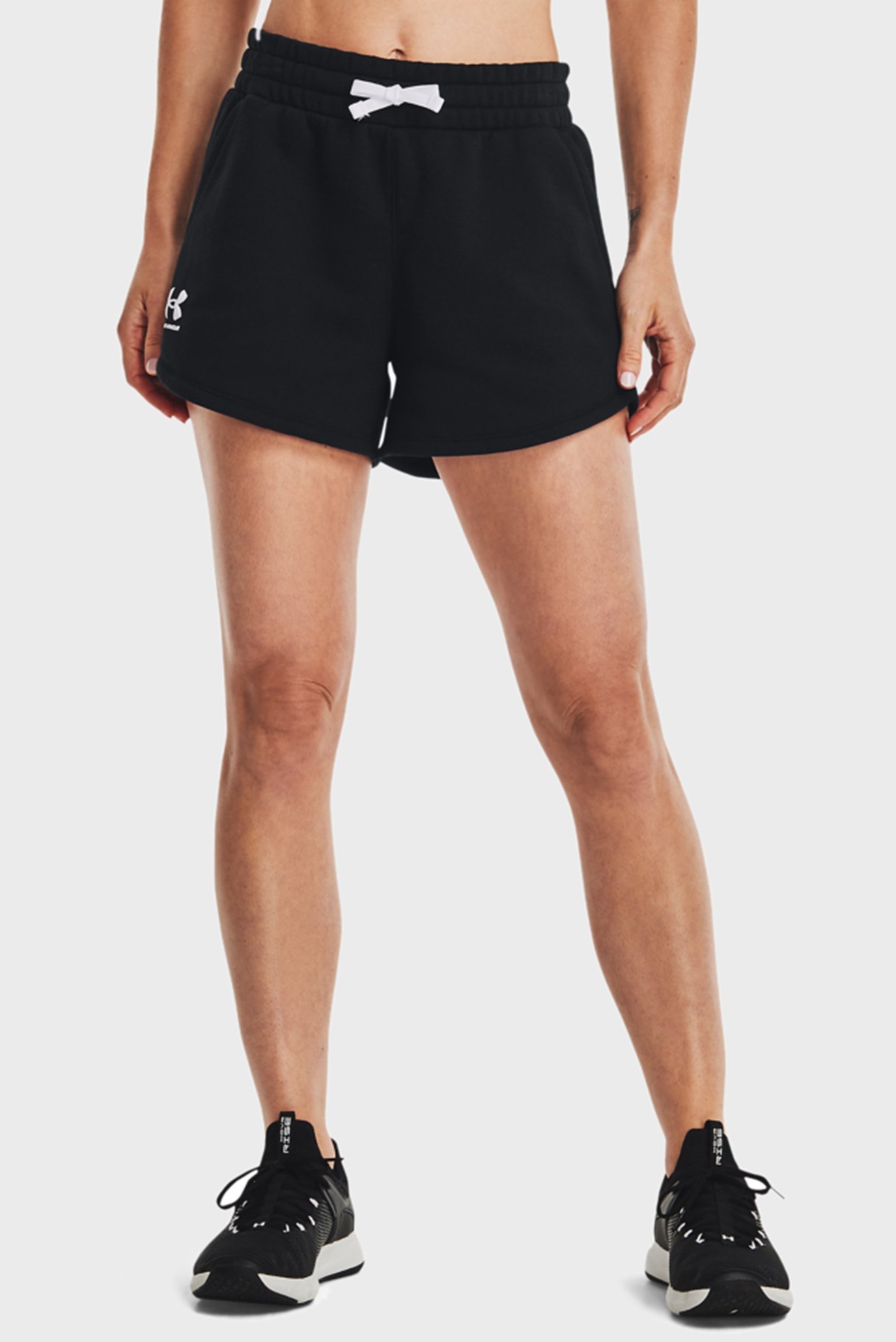 Женские черные шорты Rival Fleece Short 1