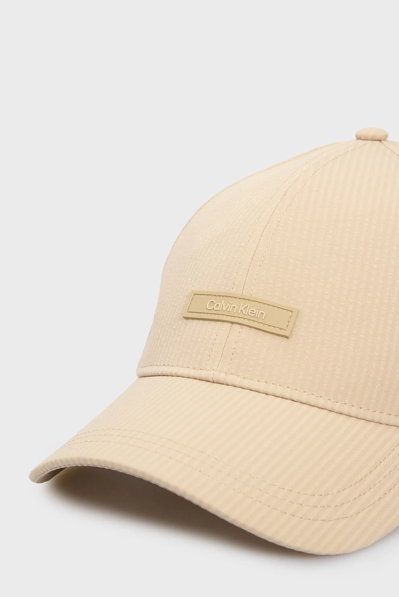 Чоловіча бежева кепка SEERSUCKER PATCH BB CAP 3