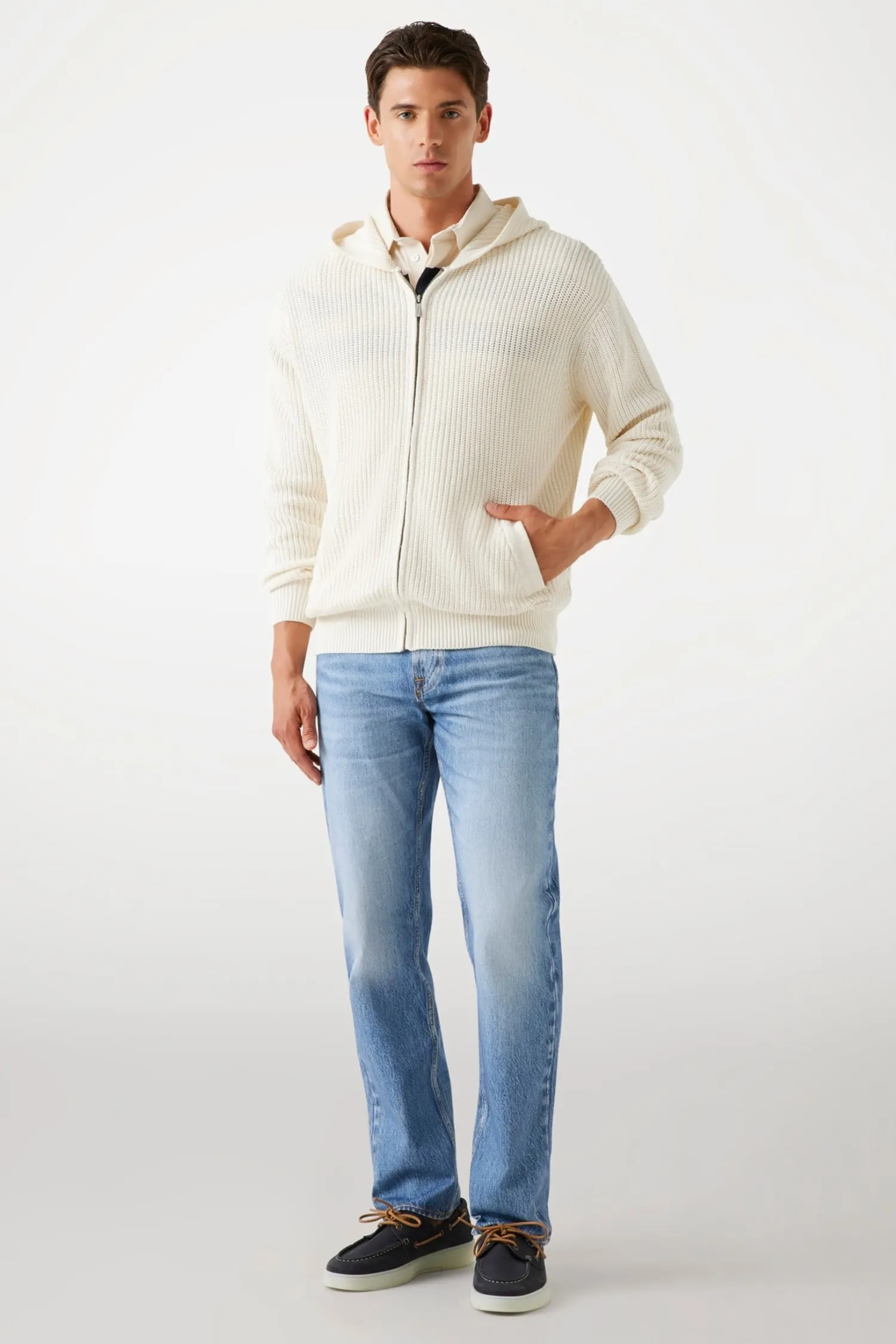 Мужское белое худи 2