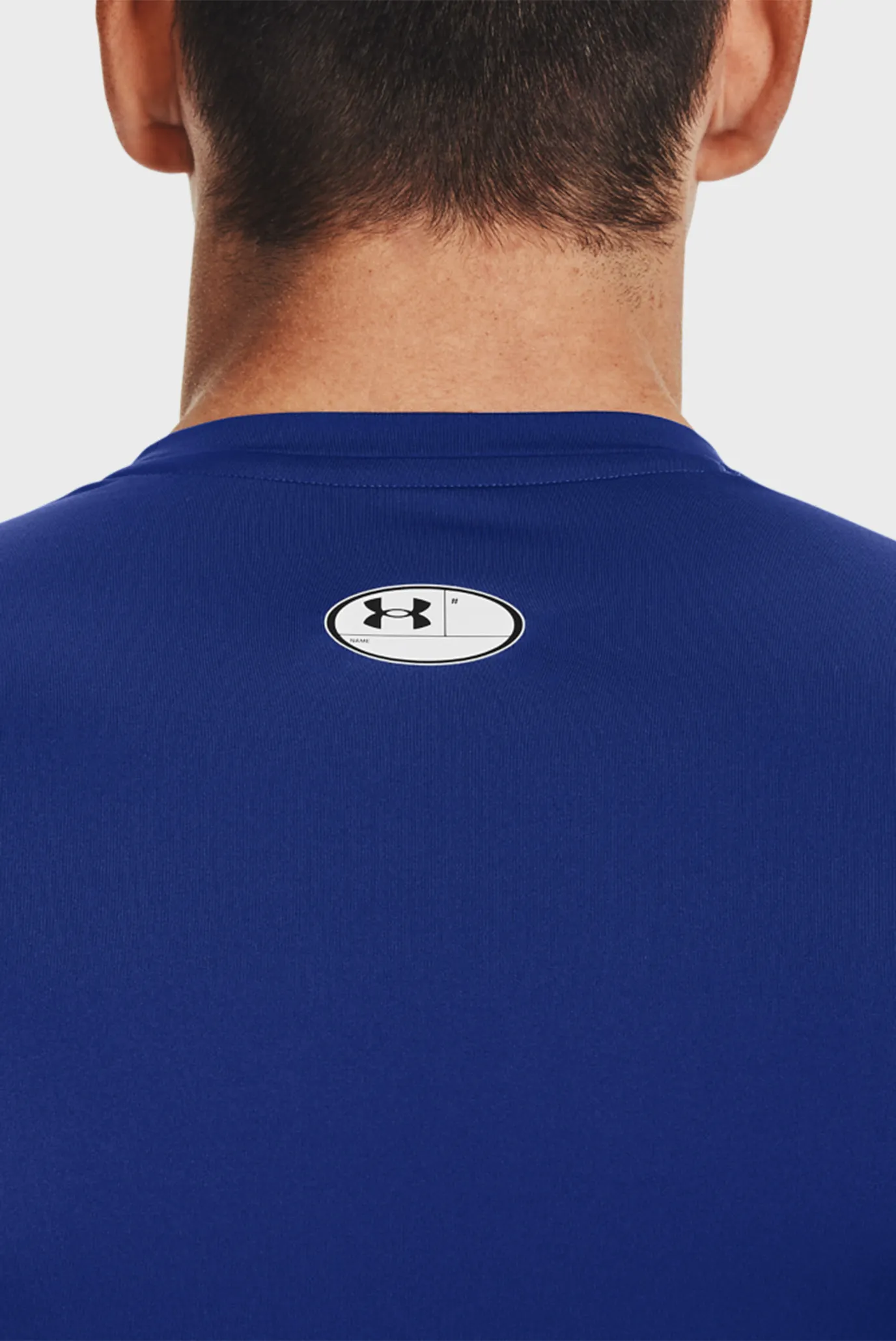 Чоловічий синій лонгслів UA HG Armour Comp LS 2