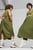 Жіноча оливкова спідниця DARE TO Women's Midi Woven Skirt