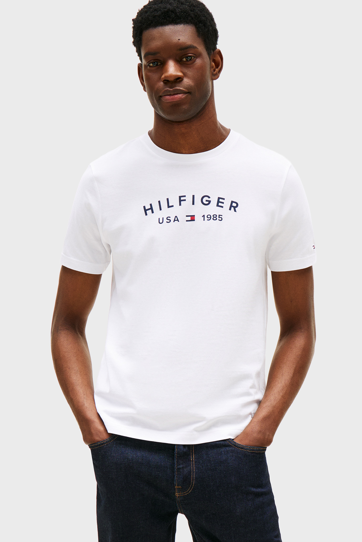 Мужская белая футболка FATHERS DAY Белый S Tommy Hilfiger MW0MW39356 Мужская белая футболка FATHERS DAY Белый S Tommy Hilfiger MW0MW39356