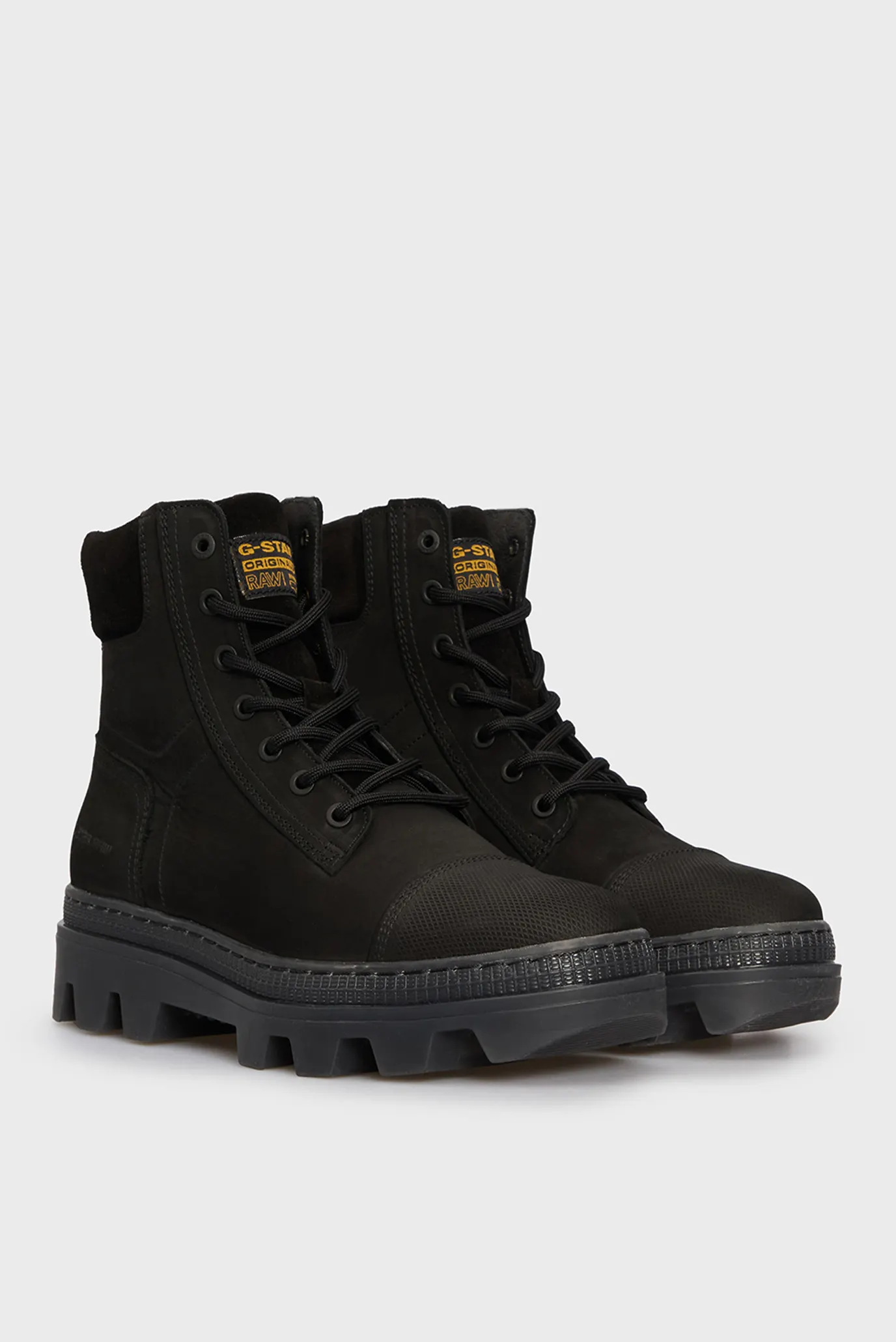 Женские черные кожаные ботинки Noxer Boot Mid W G-Star RAW