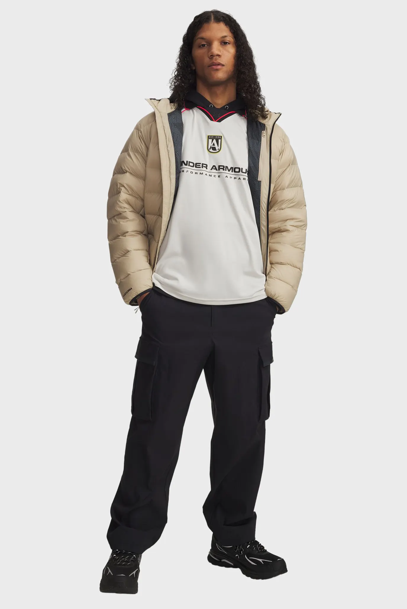 Чоловічий білий поло UA M 96 Terrace Jersey SS 2