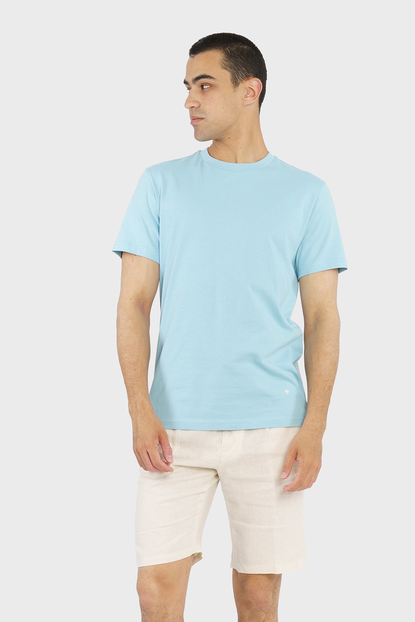 Мужская голубая футболка 1