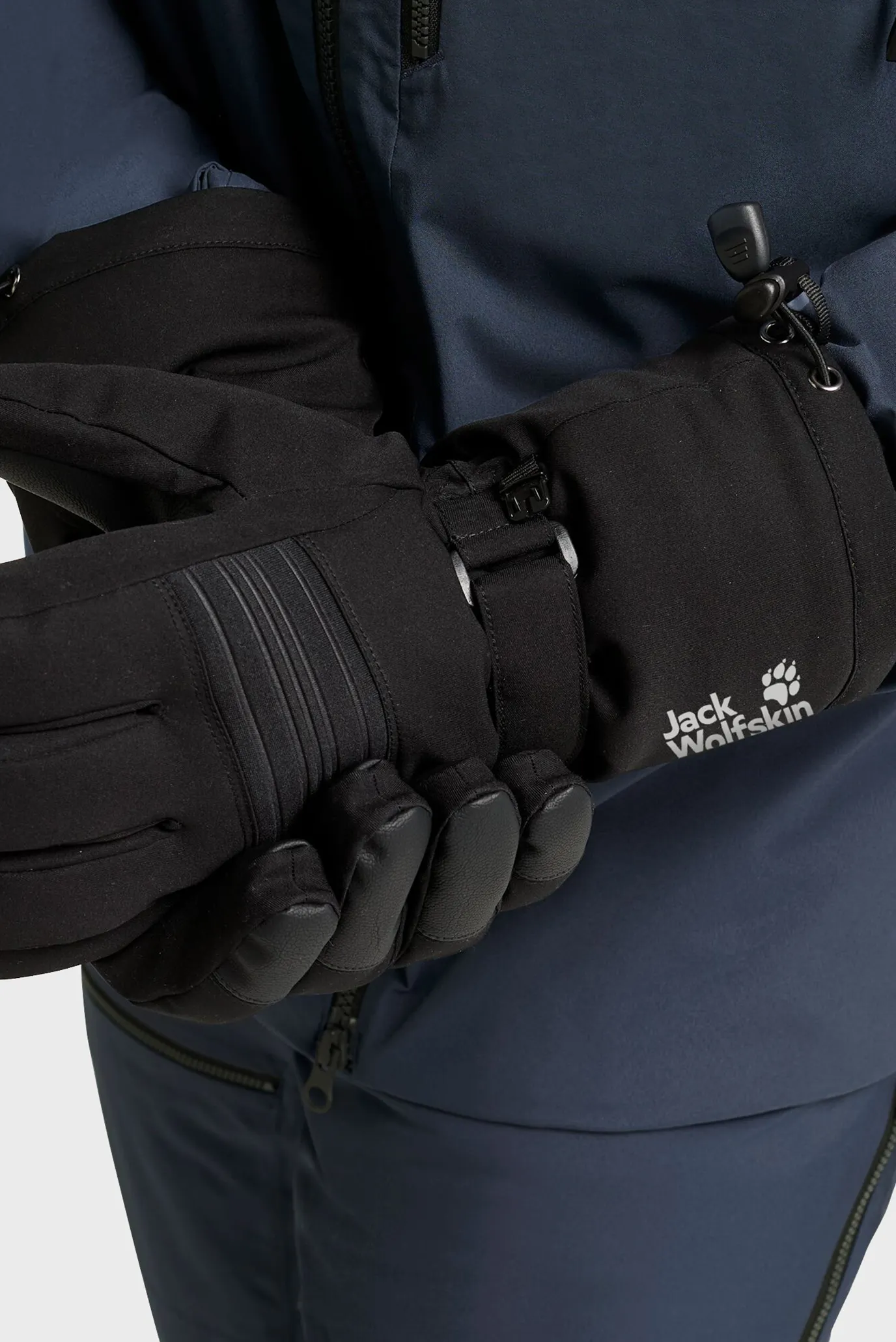 Черные лыжные перчатки 8