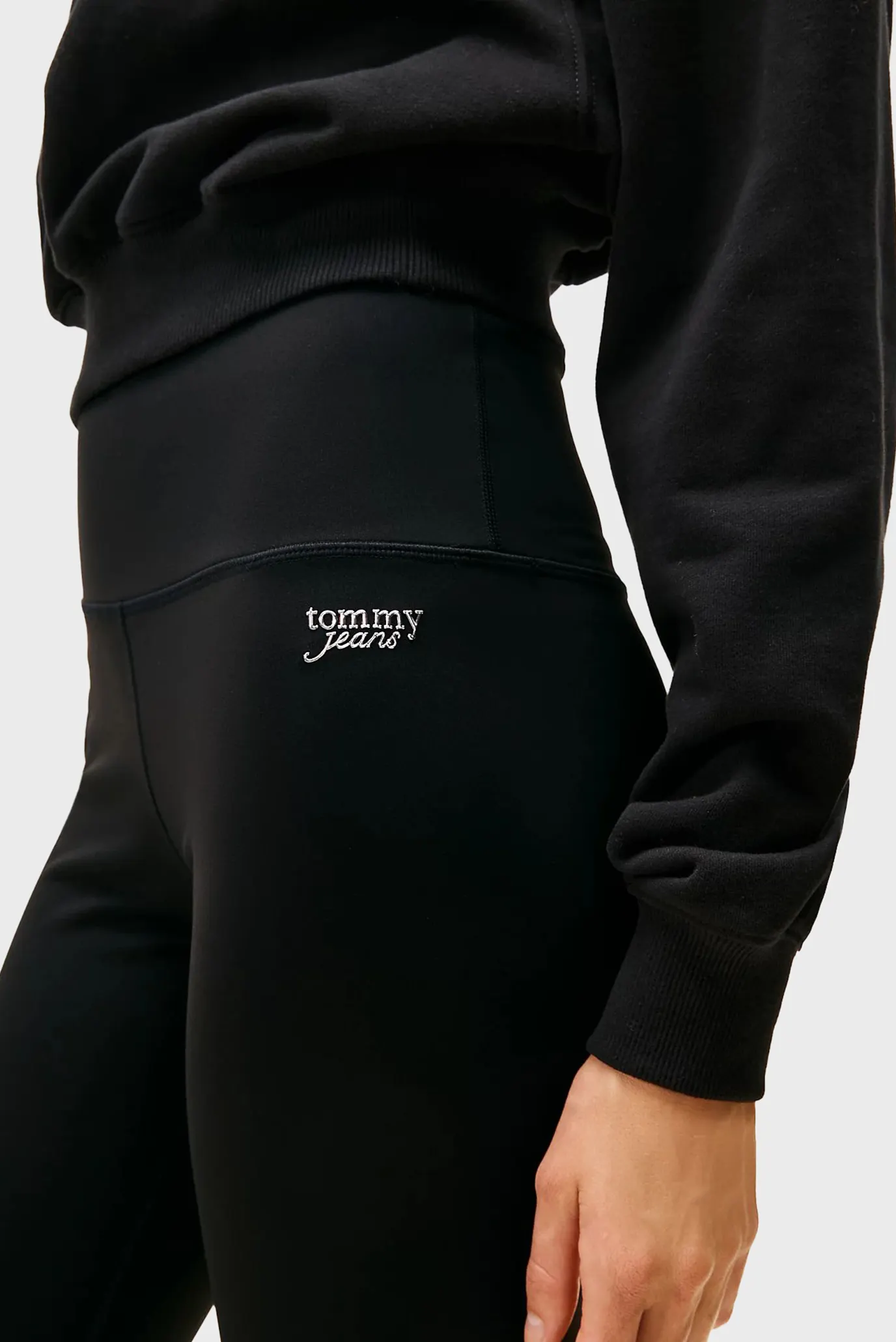 Женские черные леггинсы SILVER 4