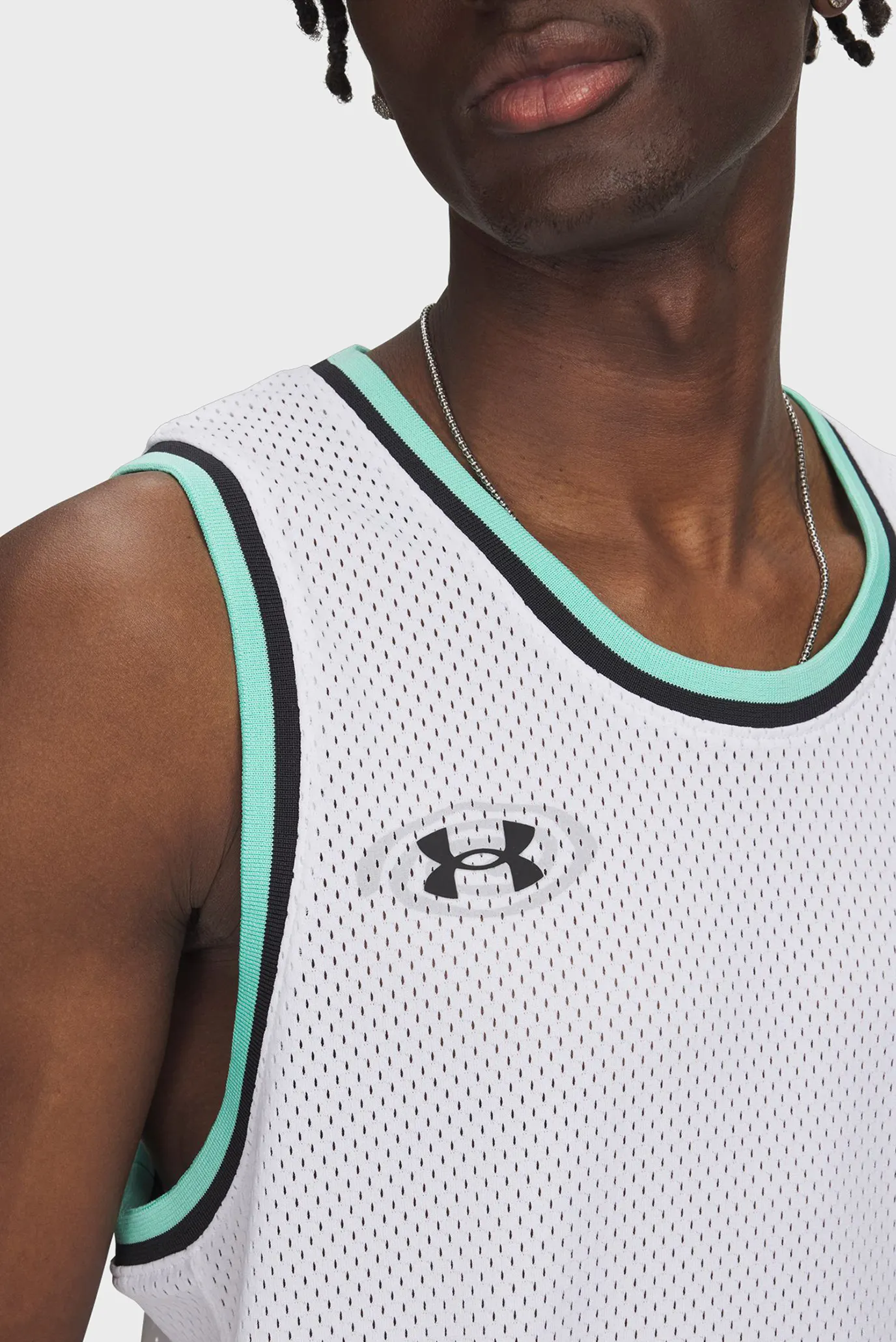 Чоловіча біла майка Zone Pro Mesh Tank Graphic 3