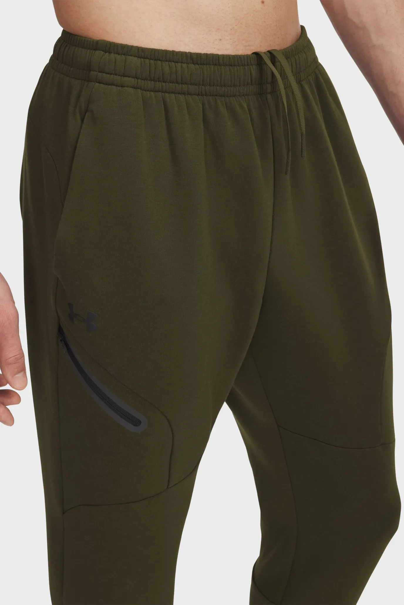 Чоловічі оливкові спортивні штани UA Unstoppable Flc Jgr EU 4