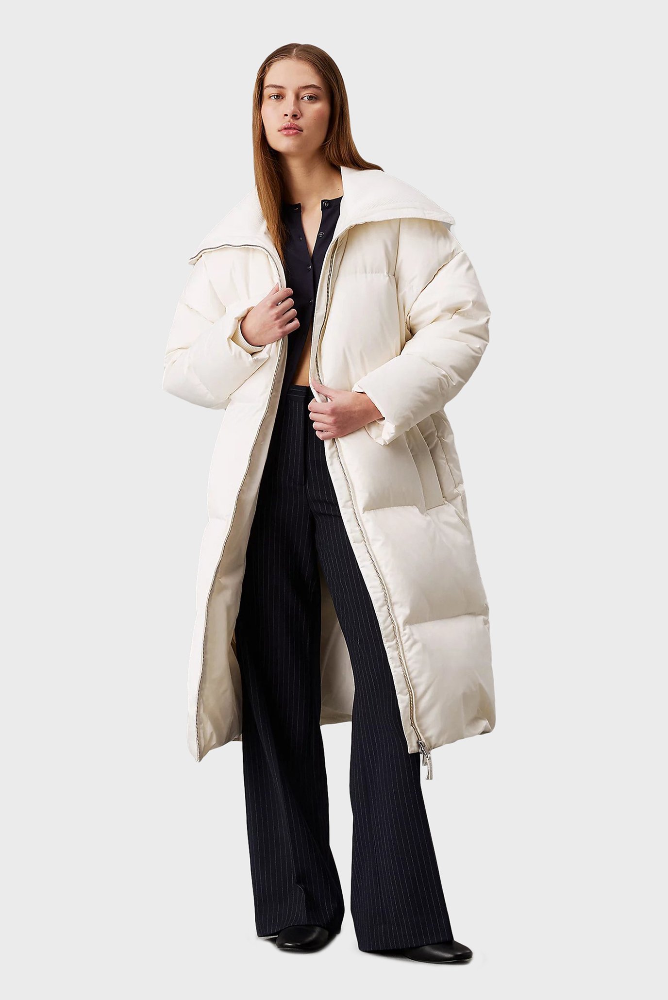 Жіночий білий пуховик MW PADDED SATIN COAT 1