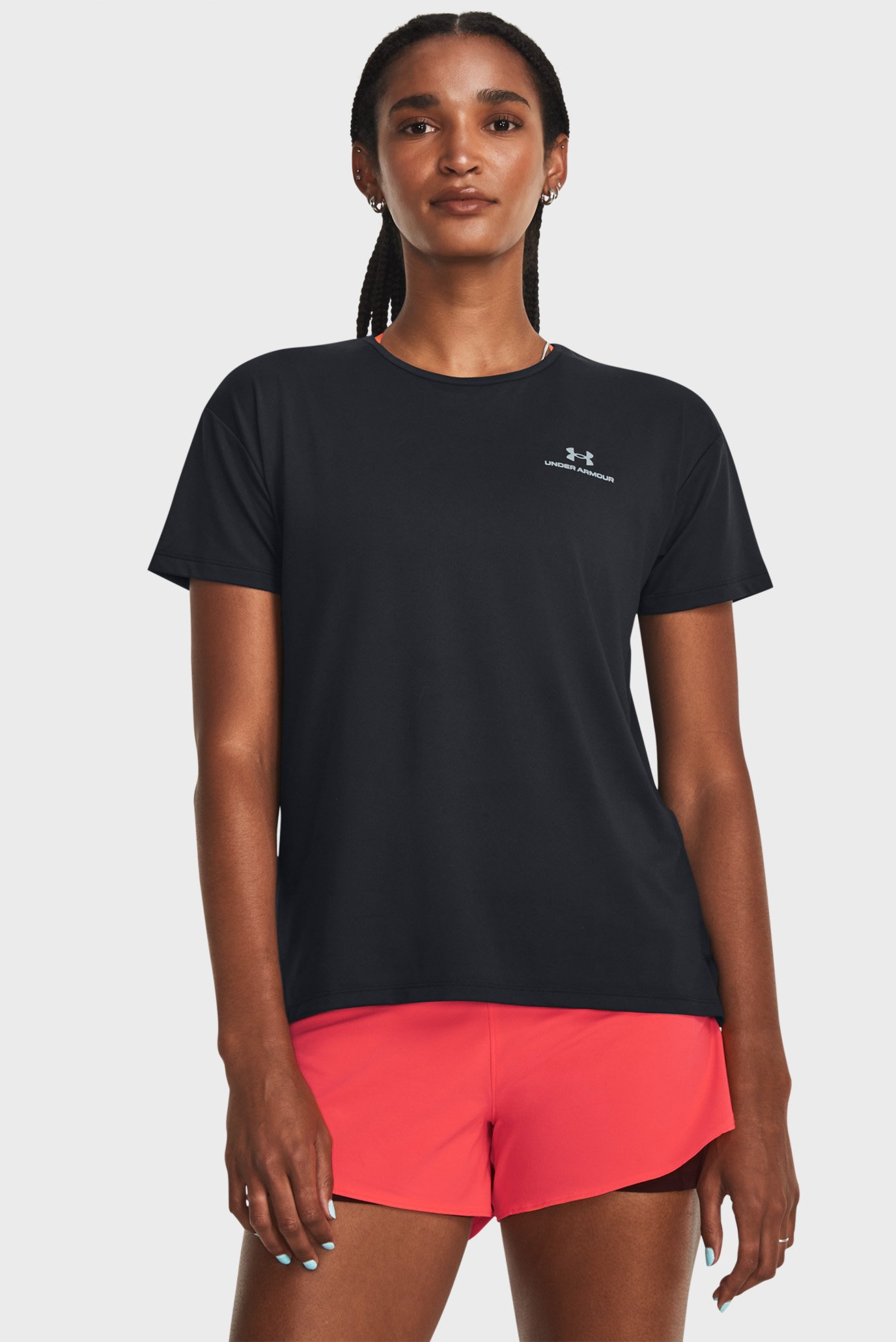 Жіноча чорна футболка UA Rush Energy SS 2.0 1
