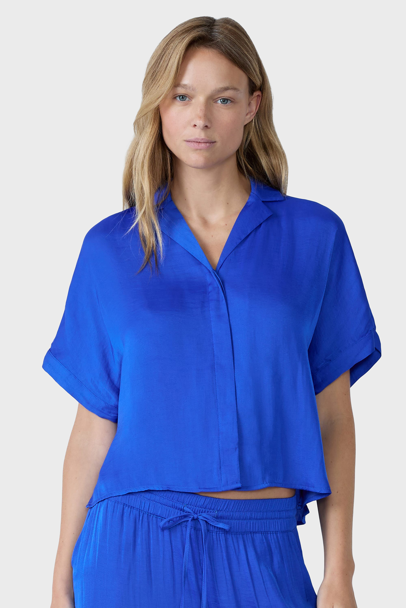Женская синяя рубашка BLUESA Синий XL Etam 6551730 Женская синяя рубашка BLUESA Синий XL Etam 6551730