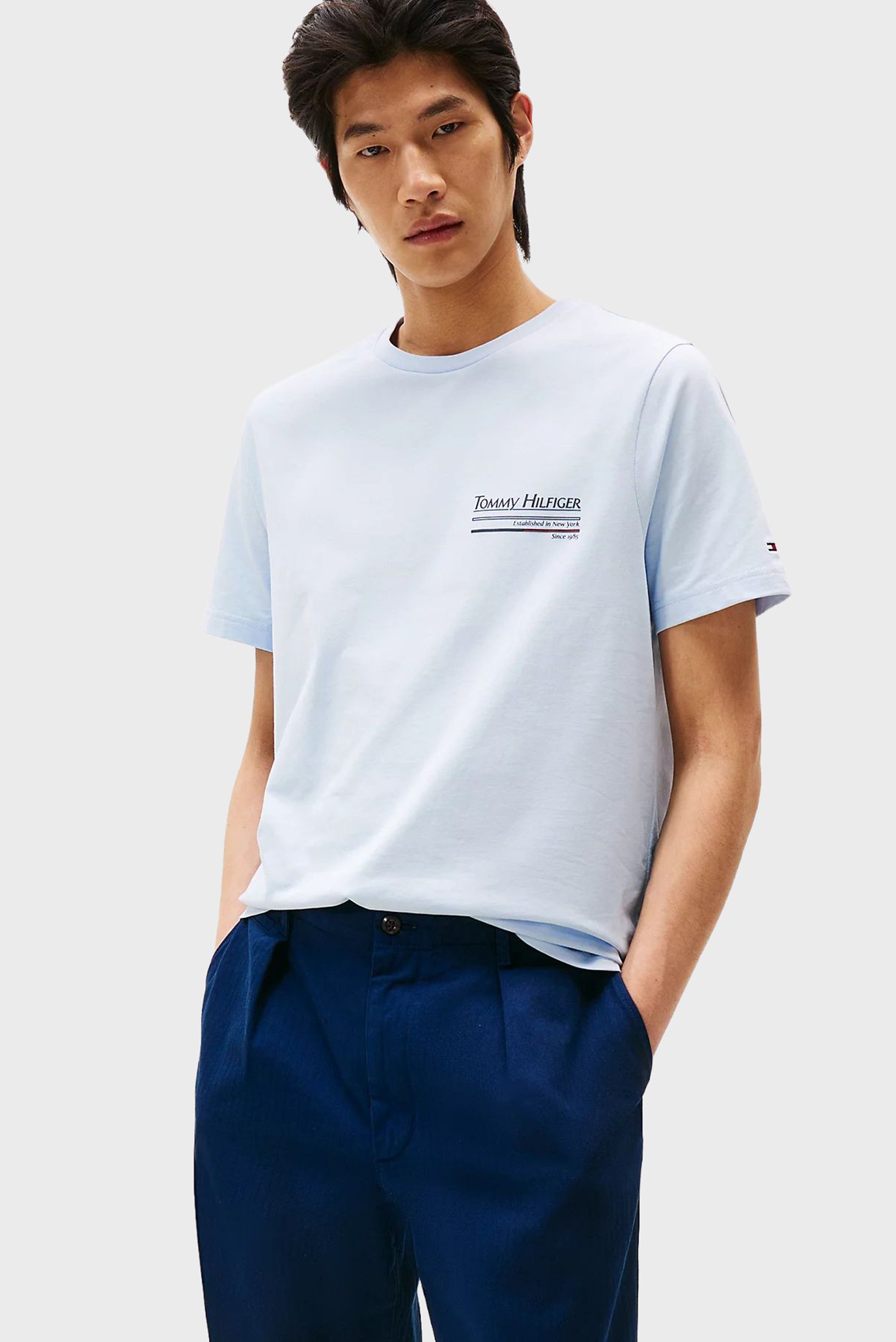 Мужская голубая футболка OUTLINE SAILING Голубой XXL Tommy Hilfiger MW0MW38614 Мужская голубая футболка OUTLINE SAILING Голубой XXL Tommy Hilfiger MW0MW38614