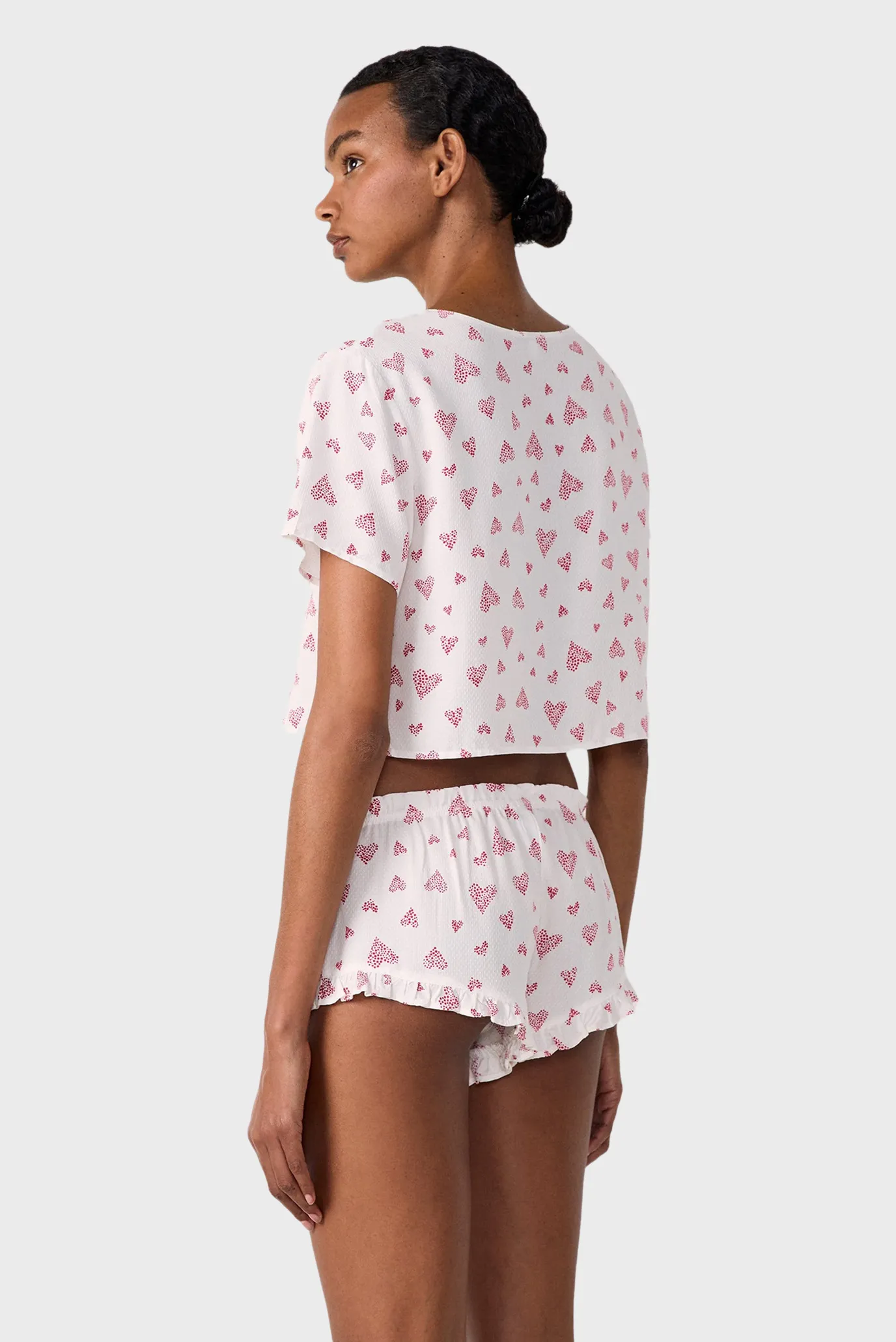 Женские белые шорты с узором CARSON 3