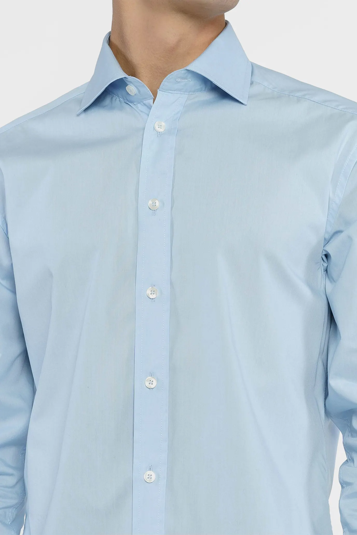 Чоловіча блакитна сорочка 5