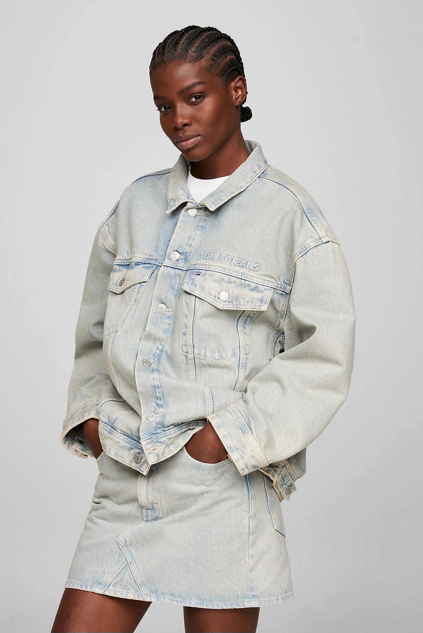 Жіноча блакитна джинсова куртка DAISY OVR 1