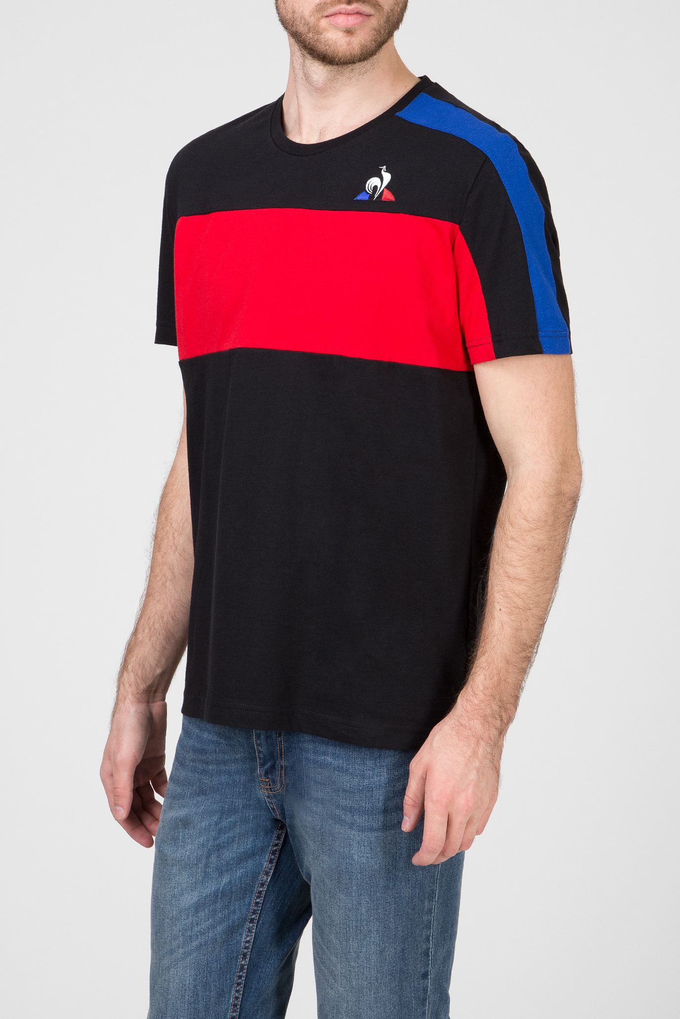 Мужская черная футболка TRICOLORE T-SHIRT 1