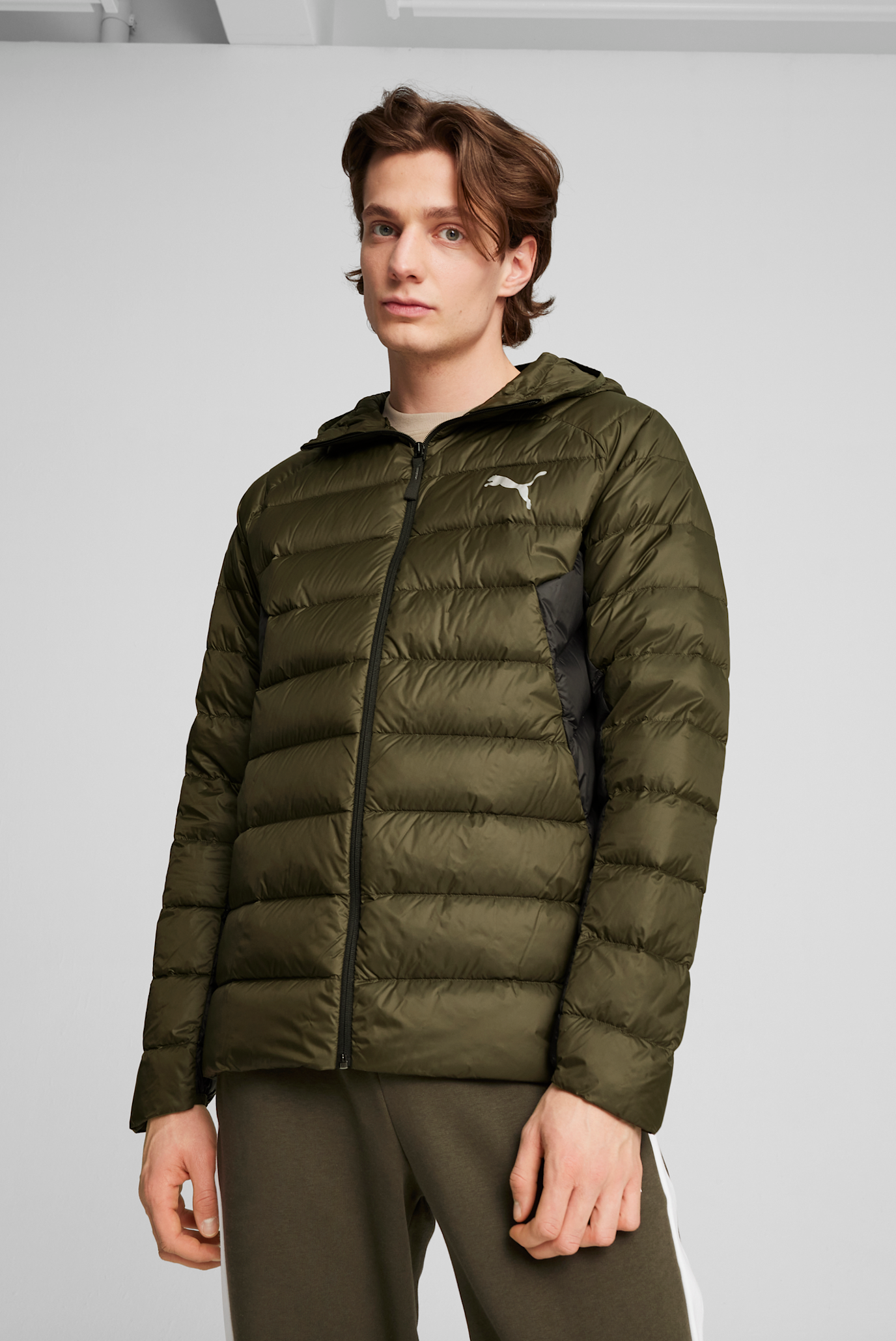 Чоловічий зелений пуховик PackLITE Down Jacket Men 1