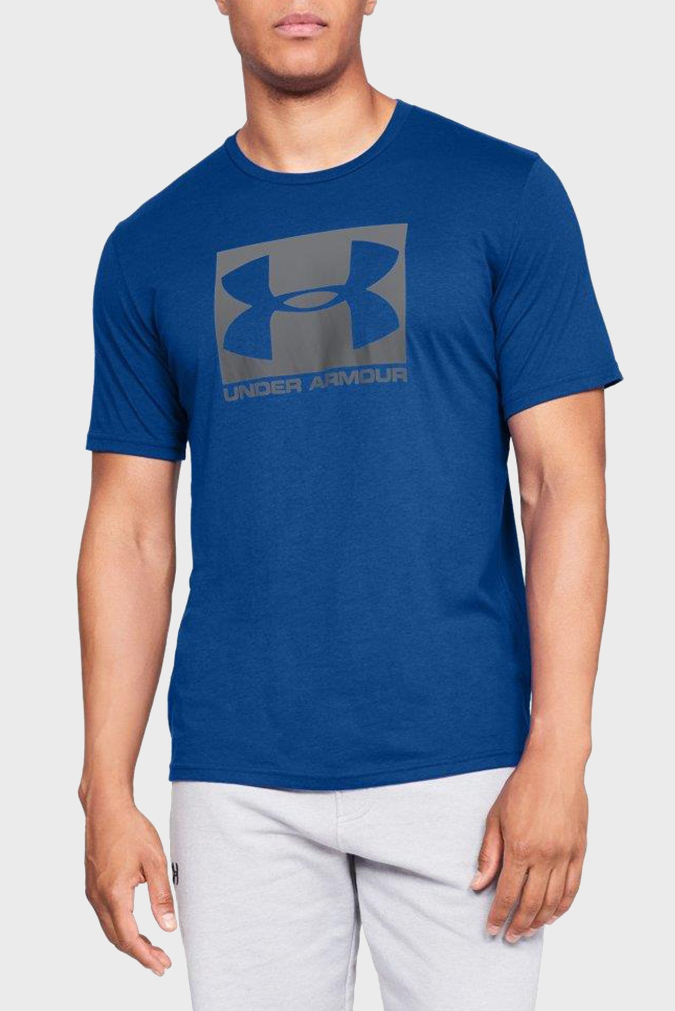 Чоловіча синя футболка UA Boxed Sportstyle SS 1