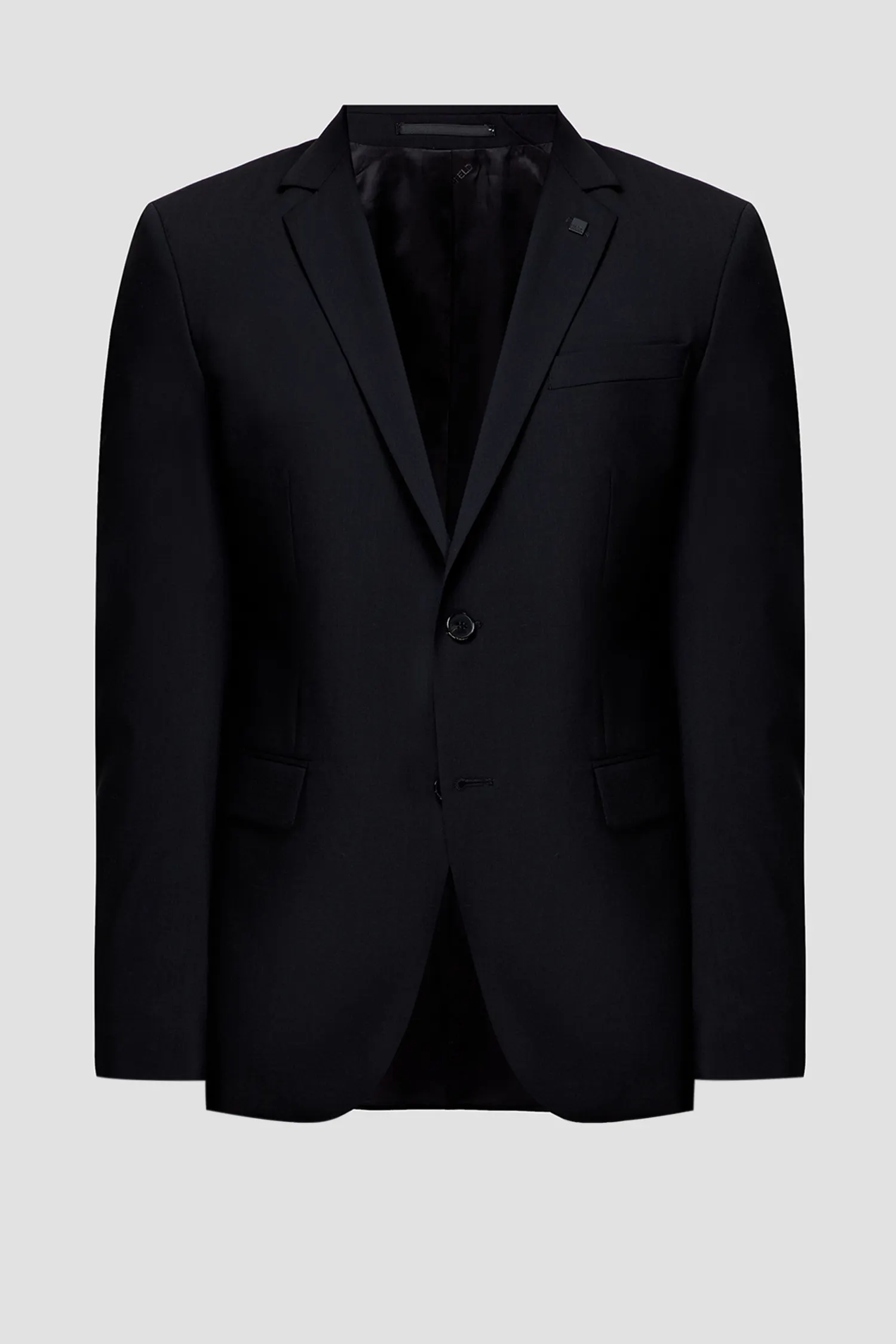 Чоловічий чорний вовняний піджак 5