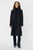 Жіноче чорне вовняне пальто