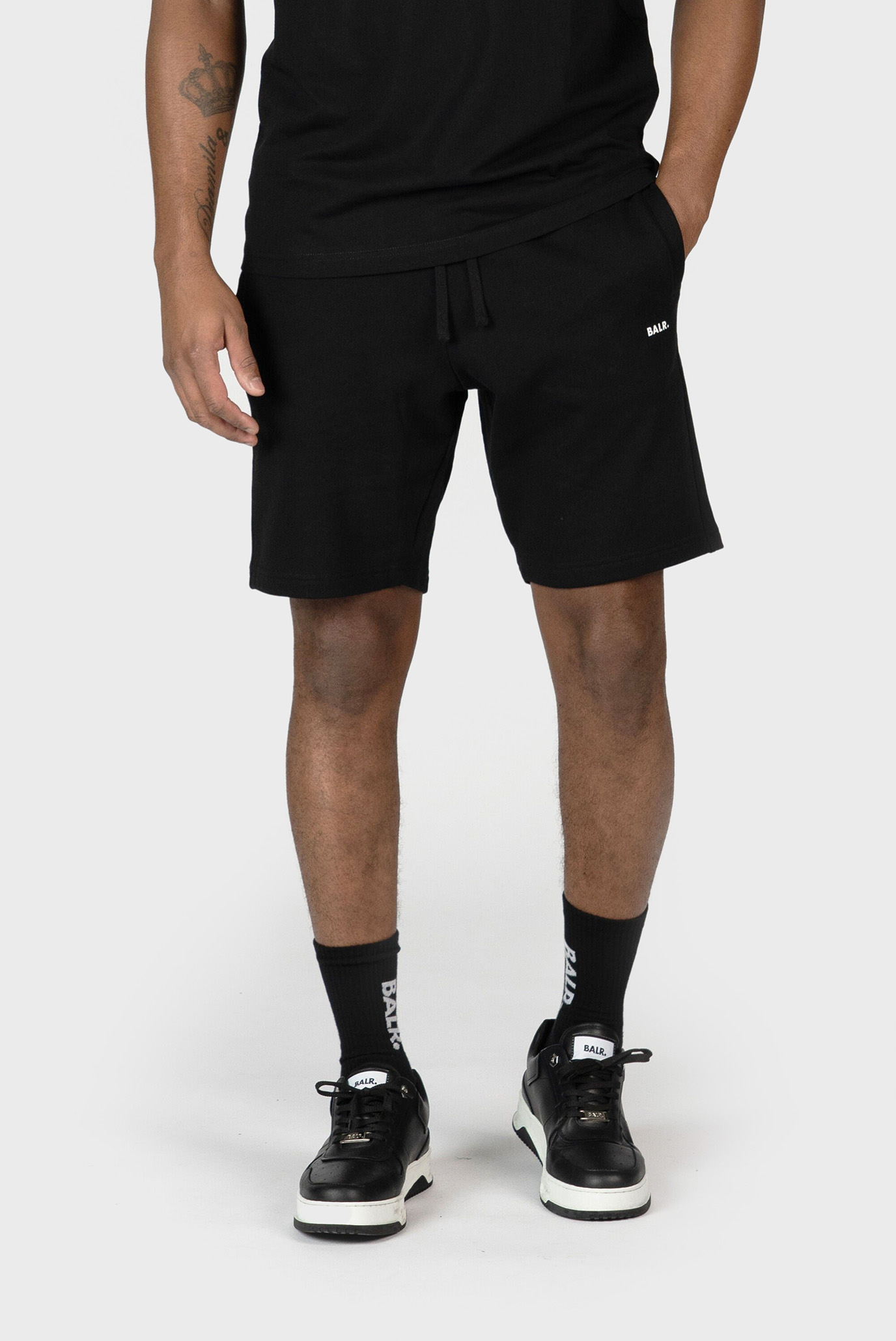 Мужские черные шорты Brand Regular Fit Shorts Long Line 1