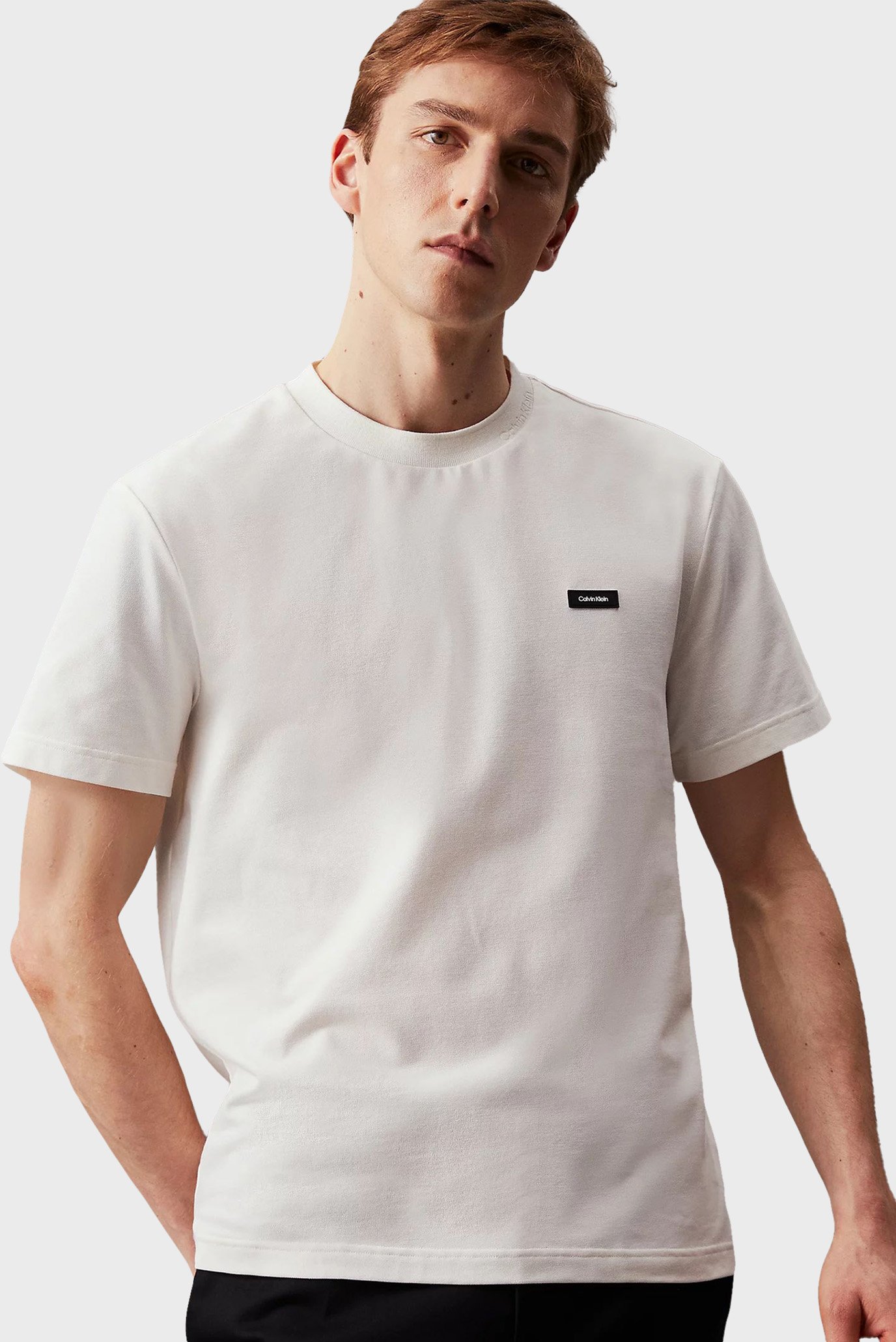 Чоловіча біла футболка THERMO TECH PIQUE 1