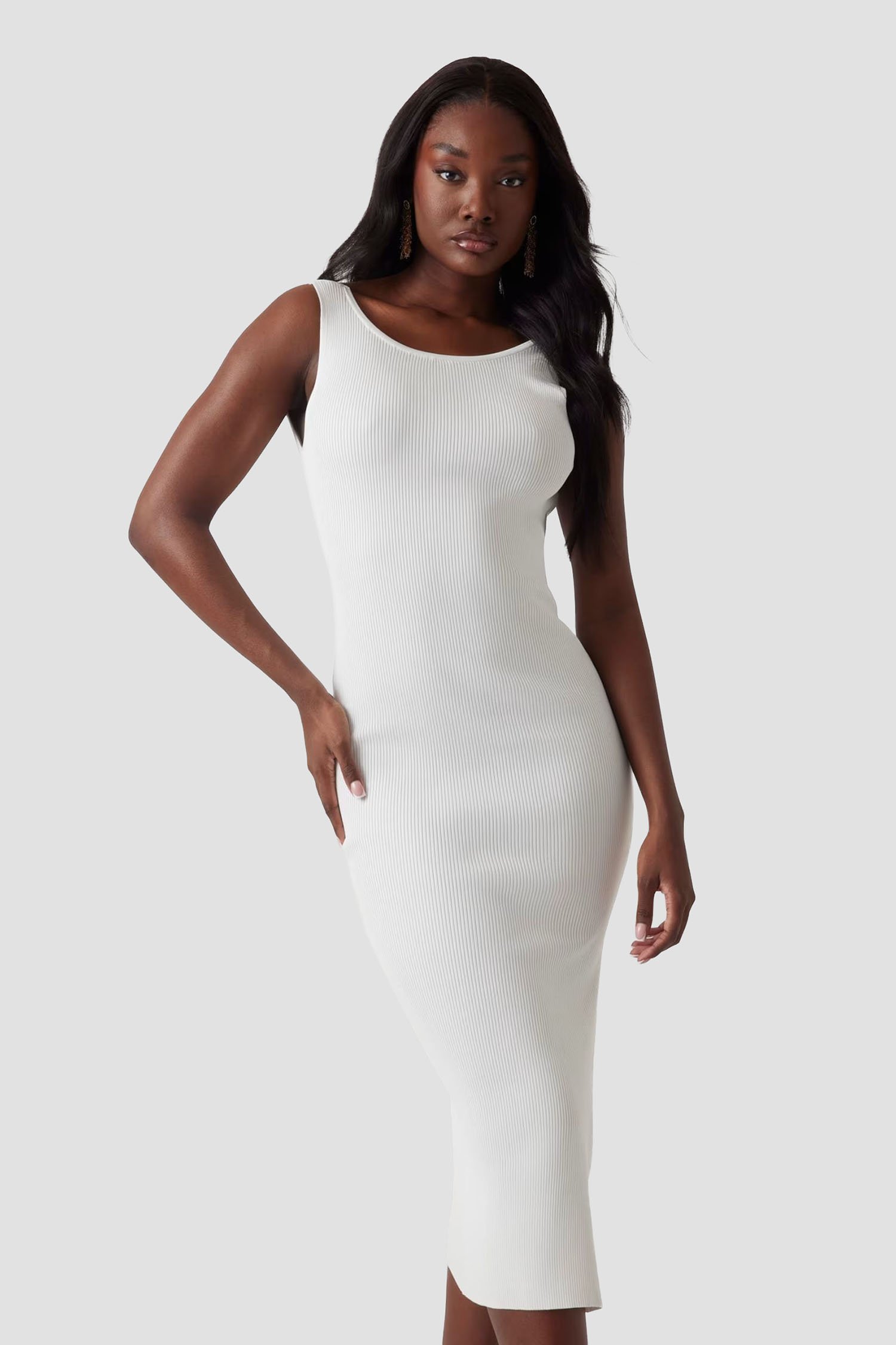 Женское белое платье Белый L Guess W5GK47.Z3L10;G012 Женское белое платье Белый L Guess W5GK47.Z3L10;G012