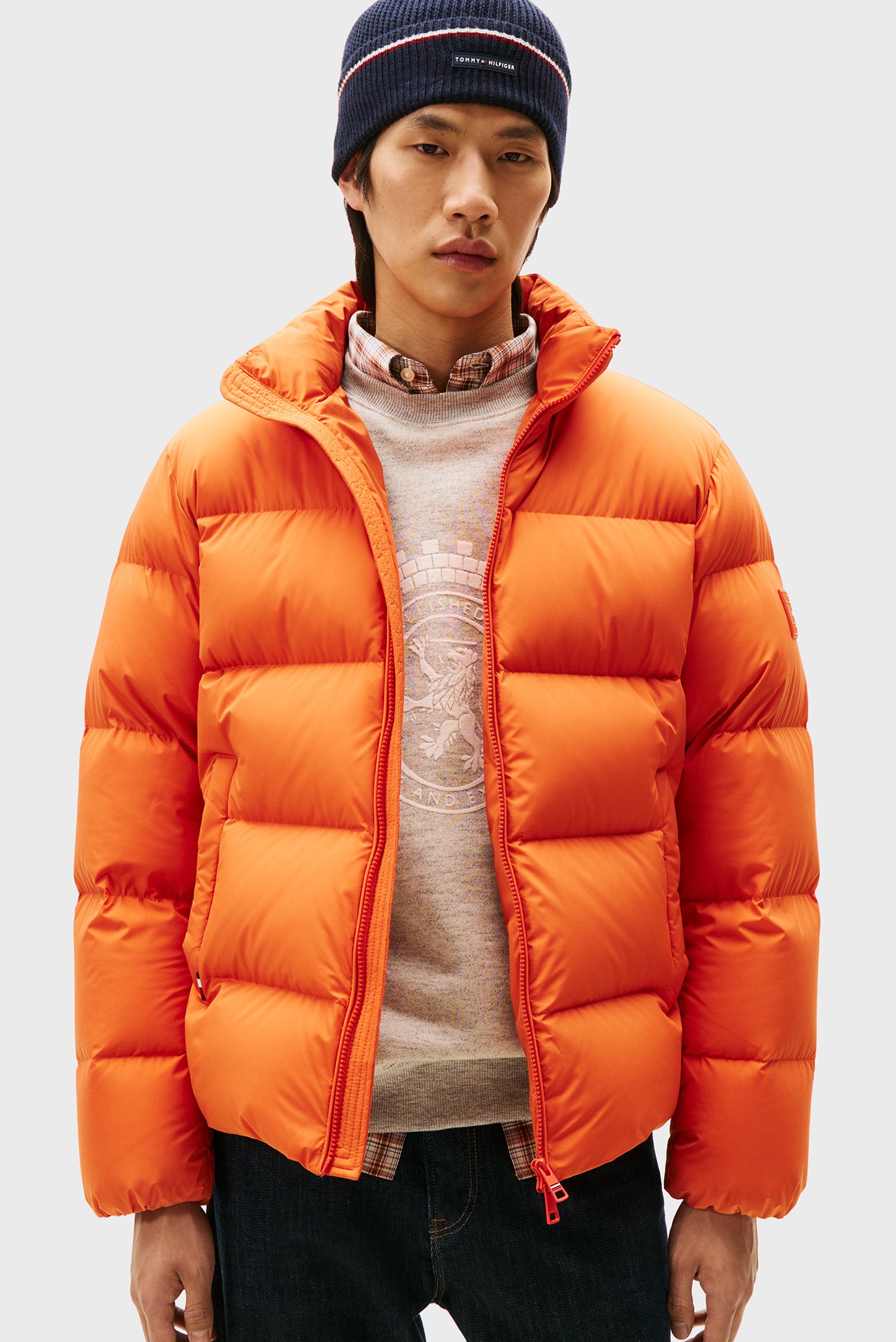 Мужская оранжевая куртка PUFFER Оранжевый S Tommy Hilfiger MW0MW40615 Мужская оранжевая куртка PUFFER Оранжевый S Tommy Hilfiger MW0MW40615