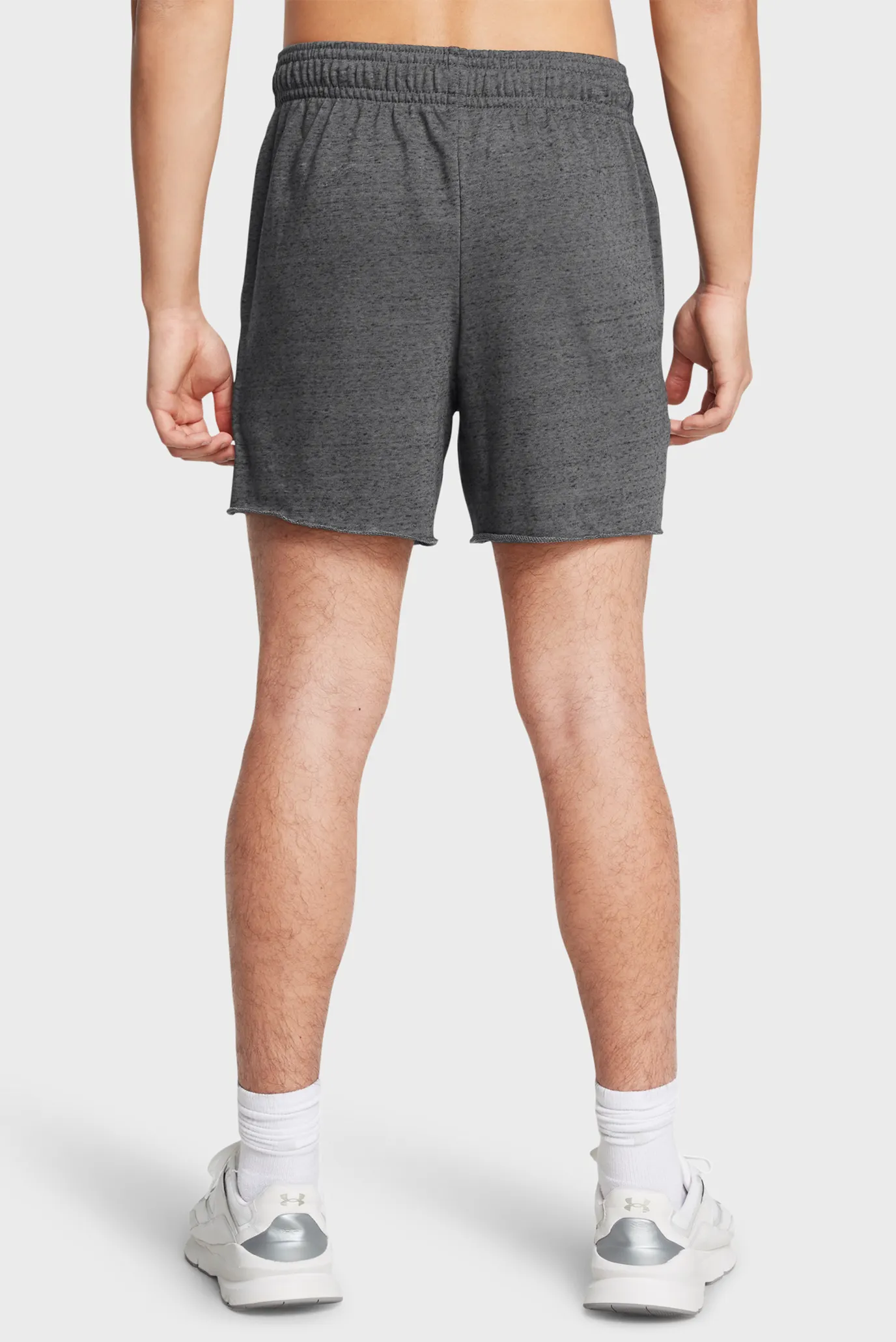 Мужские темно-серые шорты UA Rival Terry 6in Short 3