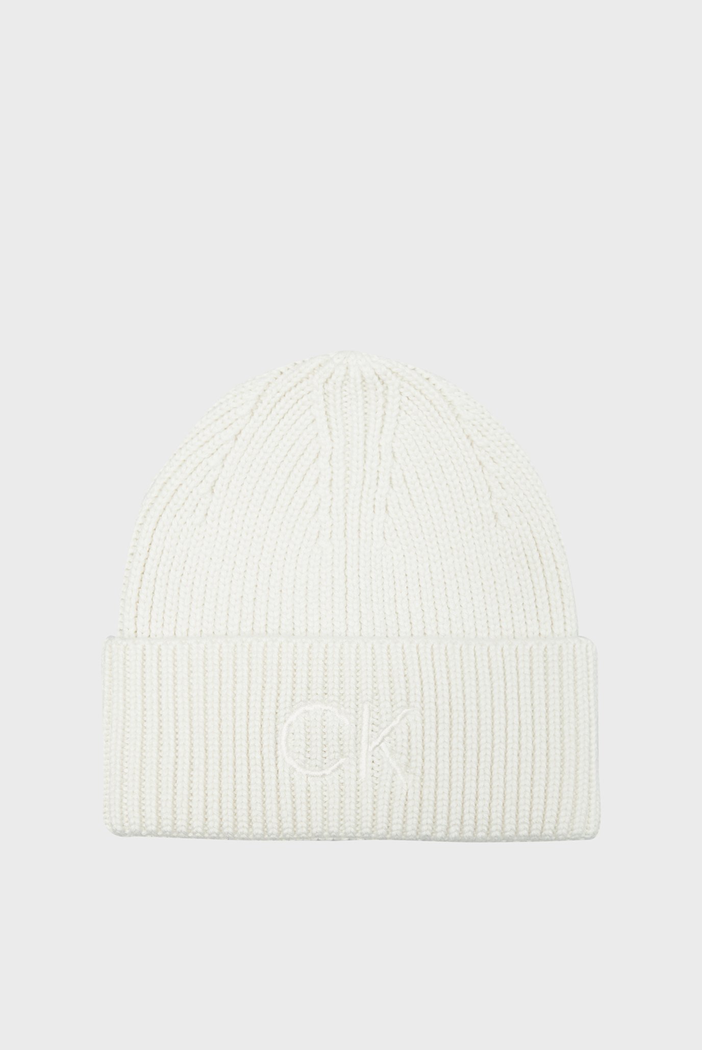 Женская белая шапка RE-LOCK BEANIE W/EMB 1
