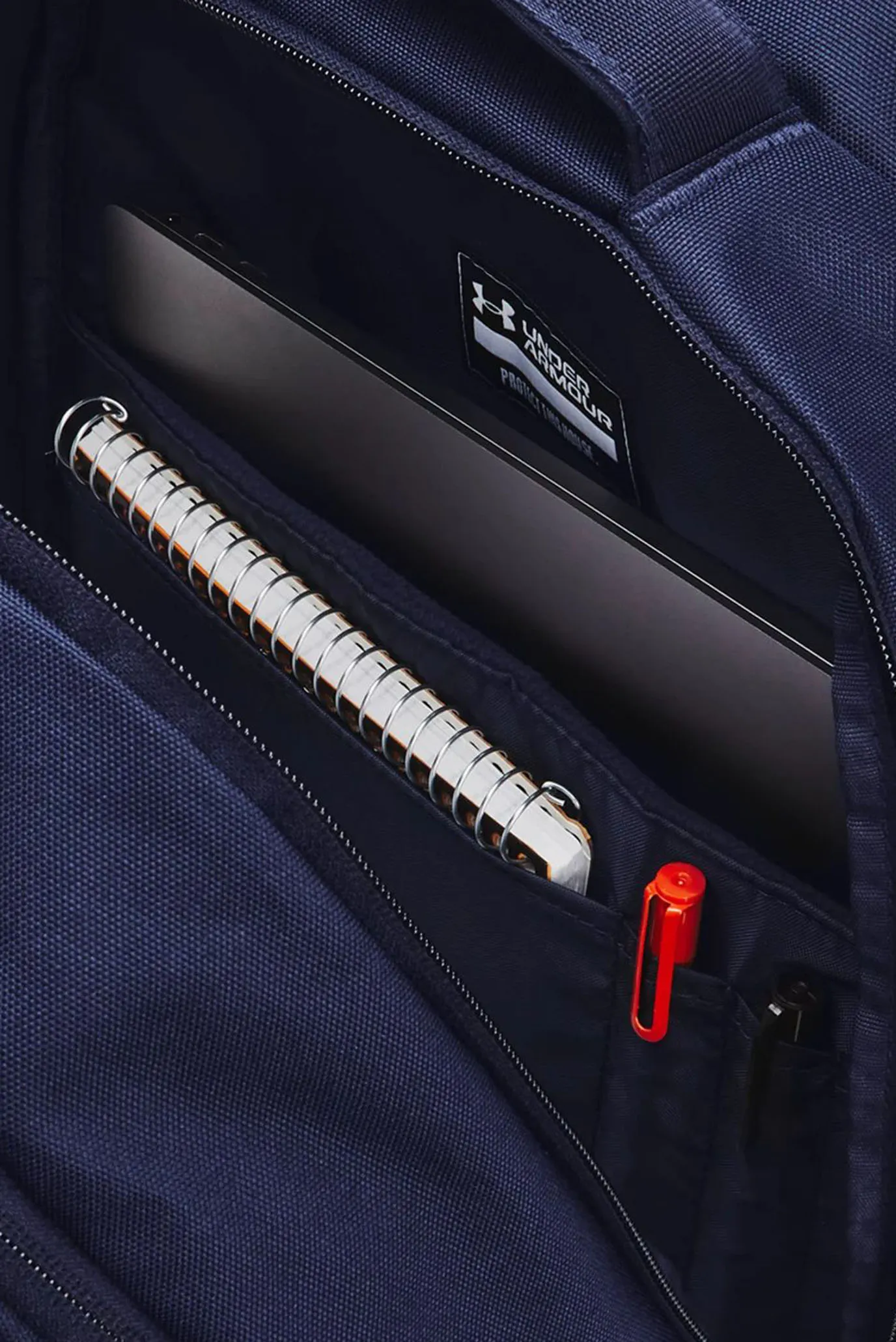 Темно-синий рюкзак UA Hustle 6.0 Pro BP 7