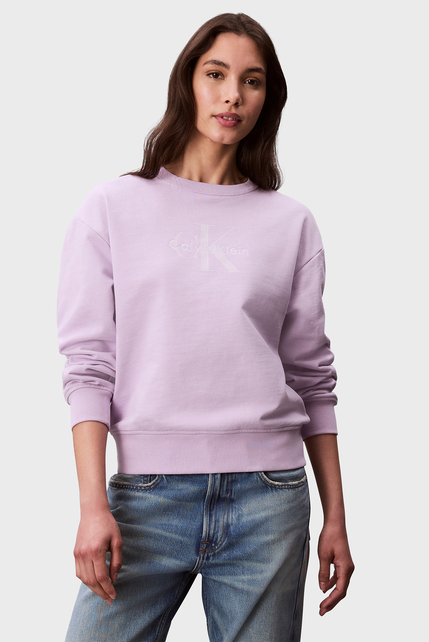 Женский сиреневый свитшот MONOLOGO FRENCH TERRY Сиреневый S Calvin Klein Jeans LV047B234G Женский сиреневый свитшот MONOLOGO FRENCH TERRY Сиреневый S Calvin Klein Jeans LV047B234G