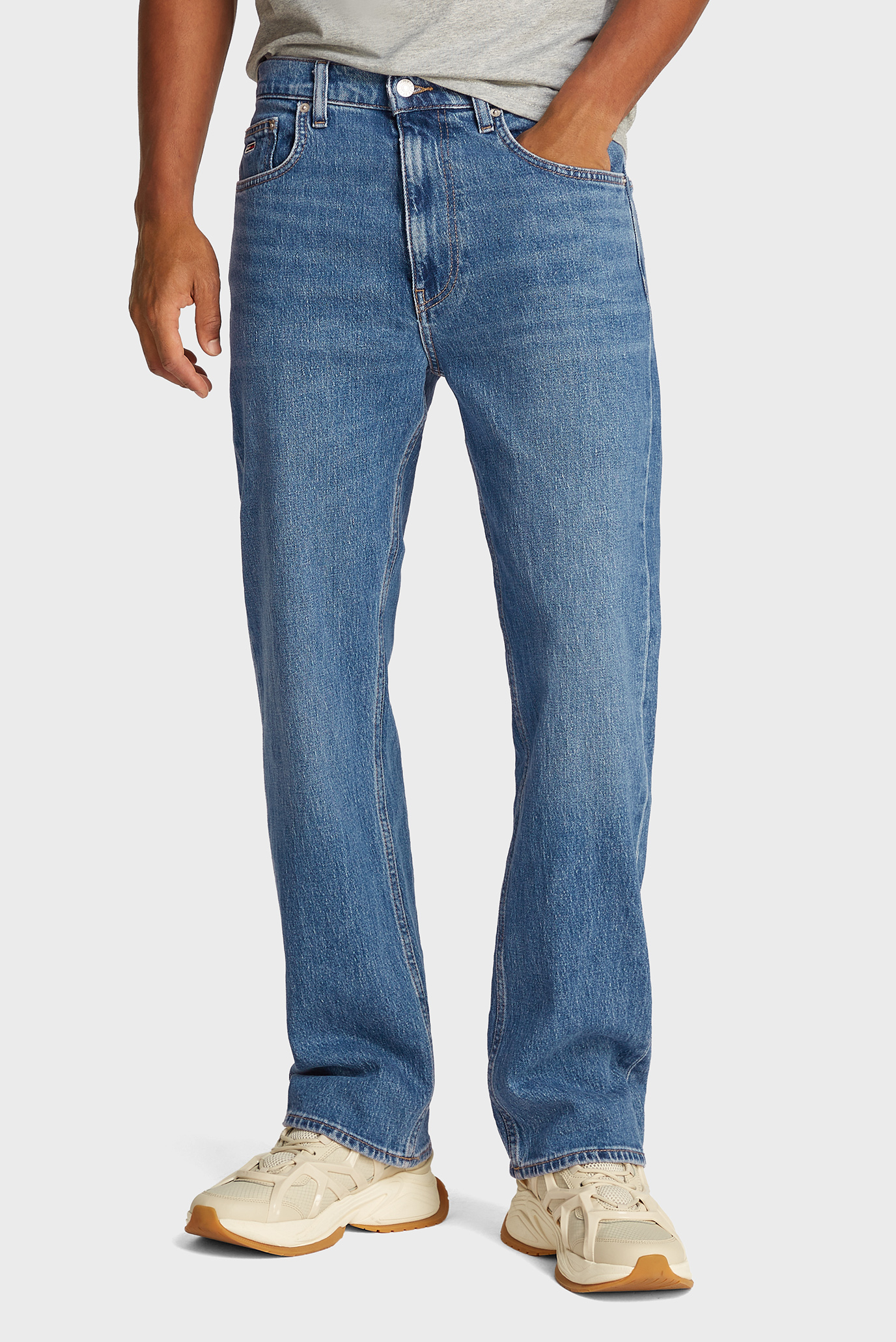 Мужские синие джинсы OTIS REGULAR STR CH0130 Синий 34-32 Tommy Jeans DM0DM21180 Мужские синие джинсы OTIS REGULAR STR CH0130 Синий 34-32 Tommy Jeans DM0DM21180