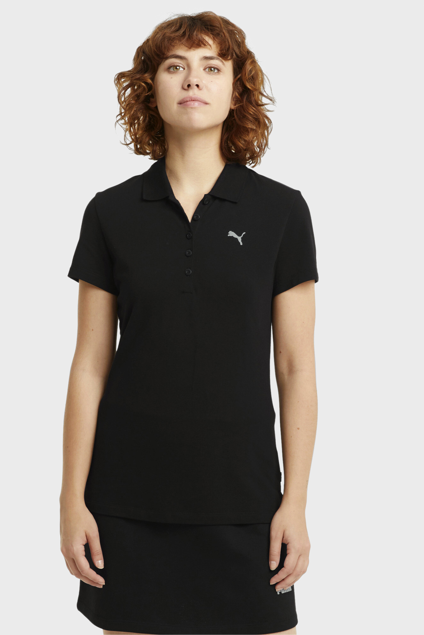 Женское черное поло Essentials Women's Polo Shirt 1